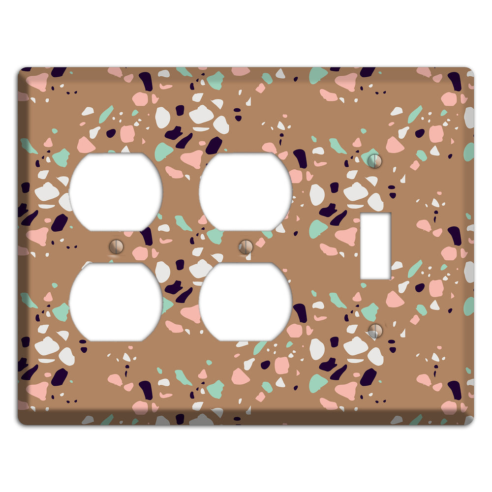 Clay Pebble Drop 2 Duplex / Toggle Wallplate