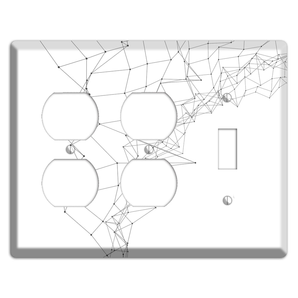 Neural Drift Lines 2 Duplex / Toggle Wallplate
