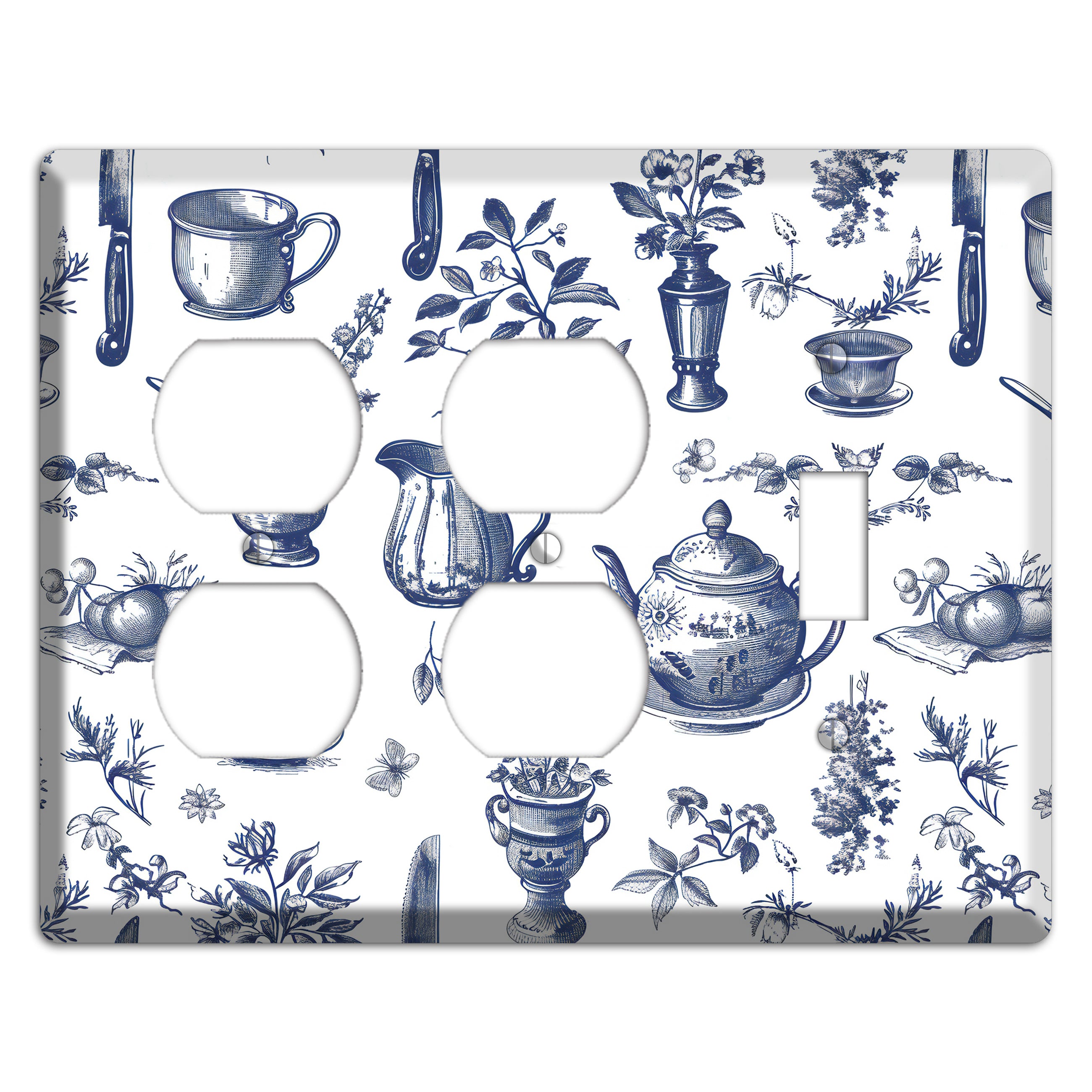 Pantry & Petal 2 Duplex / Toggle Wallplate
