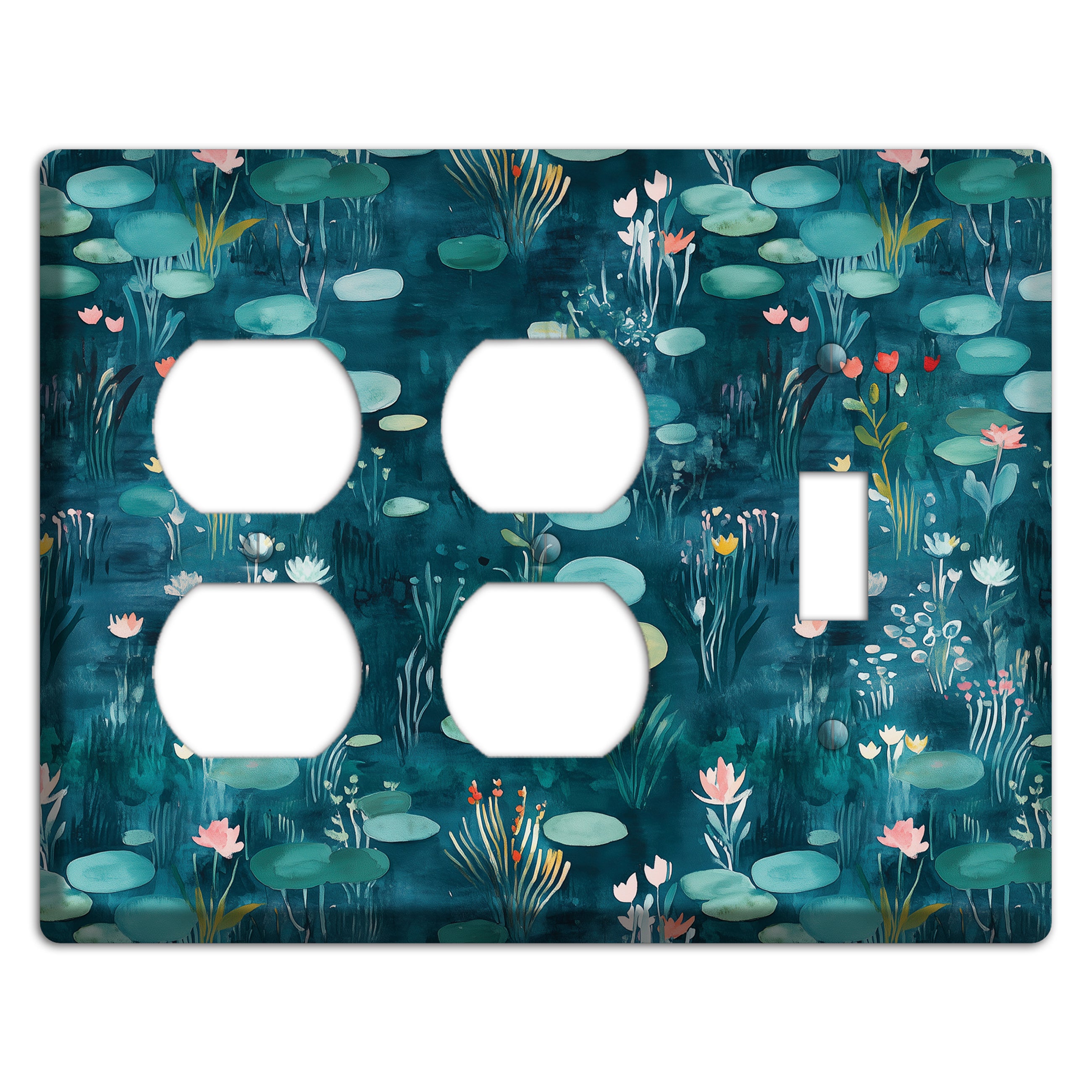 Lily Pond Reverie 2 Duplex / Toggle Wallplate