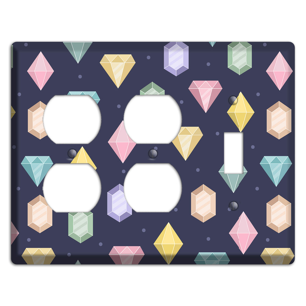 Sparkle Gems 2 Duplex / Toggle Wallplate