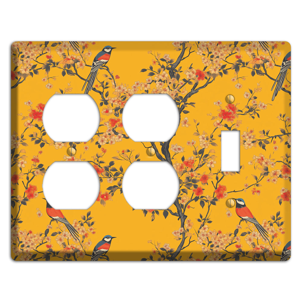 Blossom & Plume 2 Duplex / Toggle Wallplate