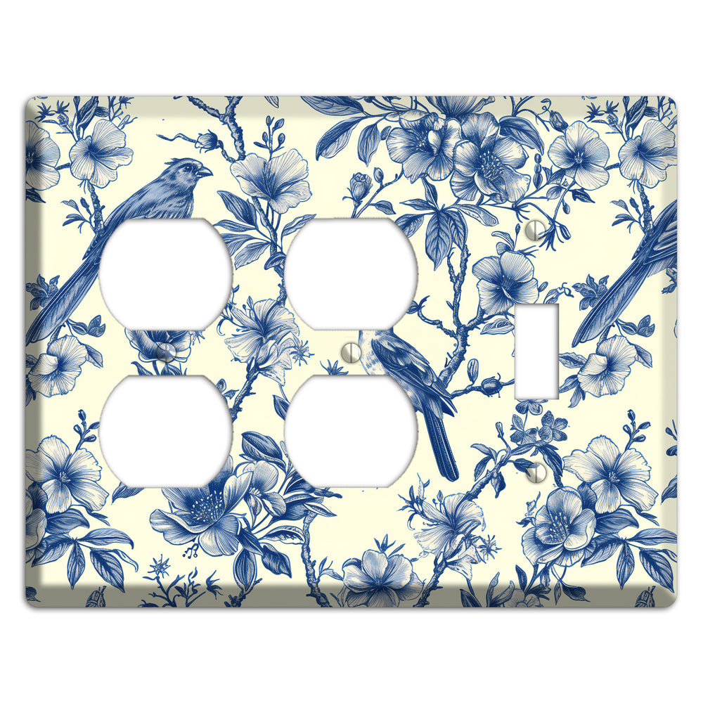 Porcelain Garden Song 2 Duplex / Toggle Wallplate