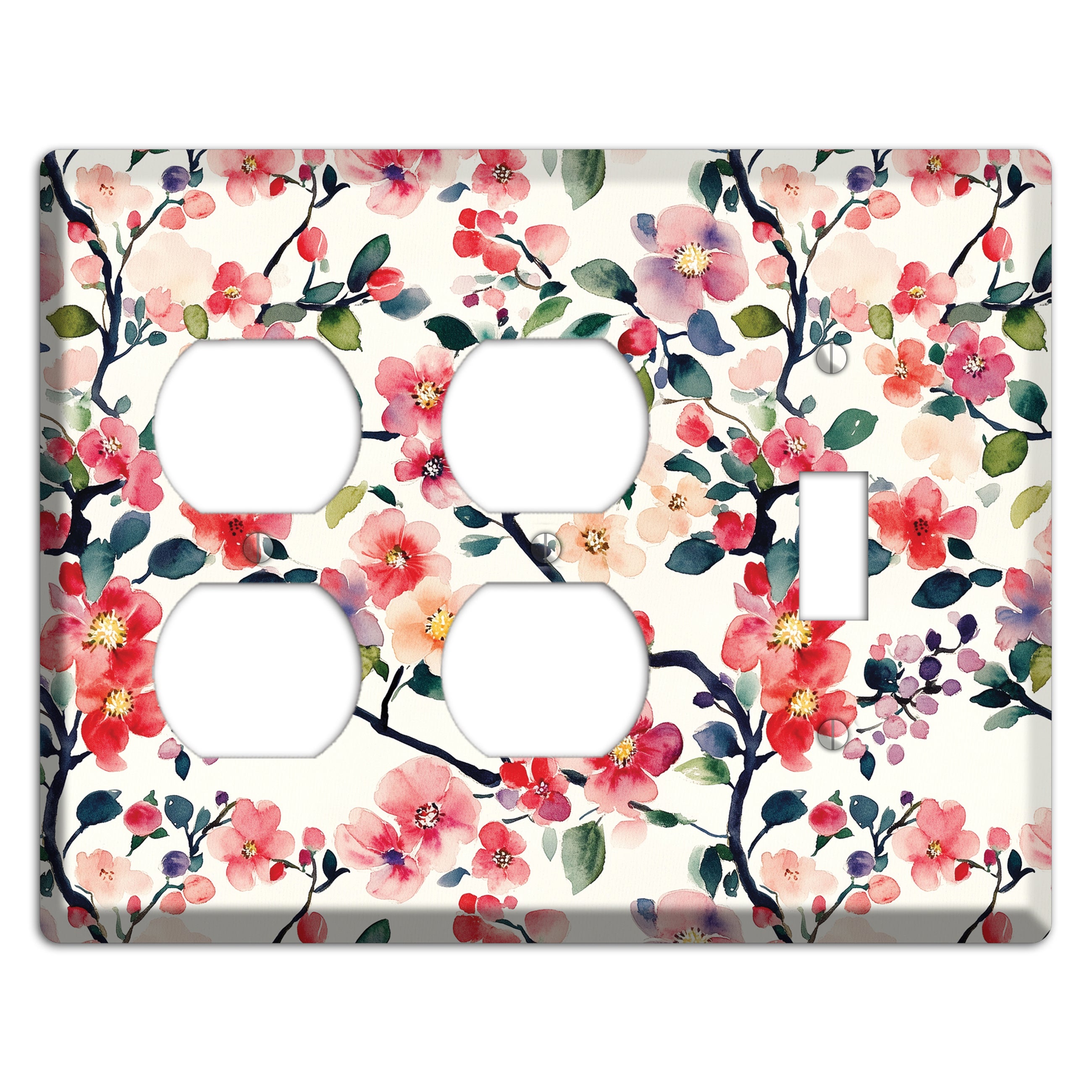 Blossom & Bough 2 Duplex / Toggle Wallplate
