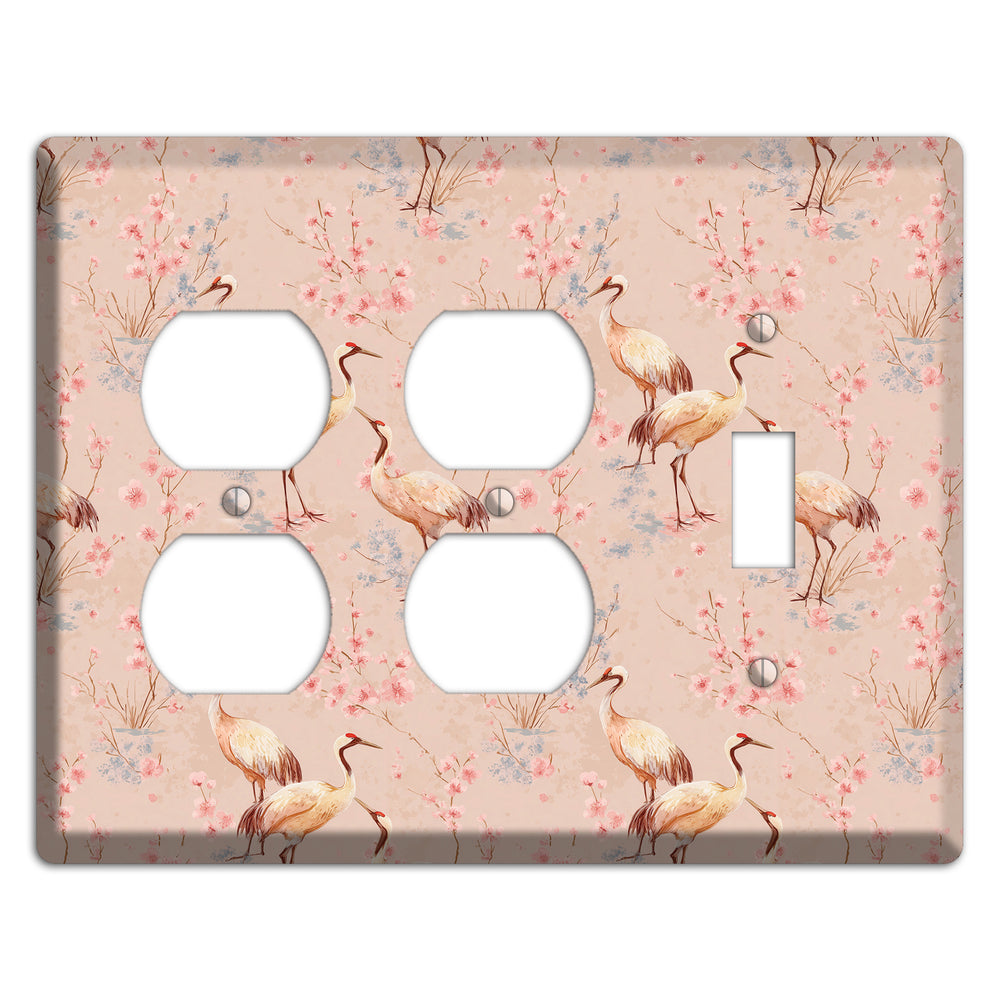 Blush Sakura Passage 2 Duplex / Toggle Wallplate