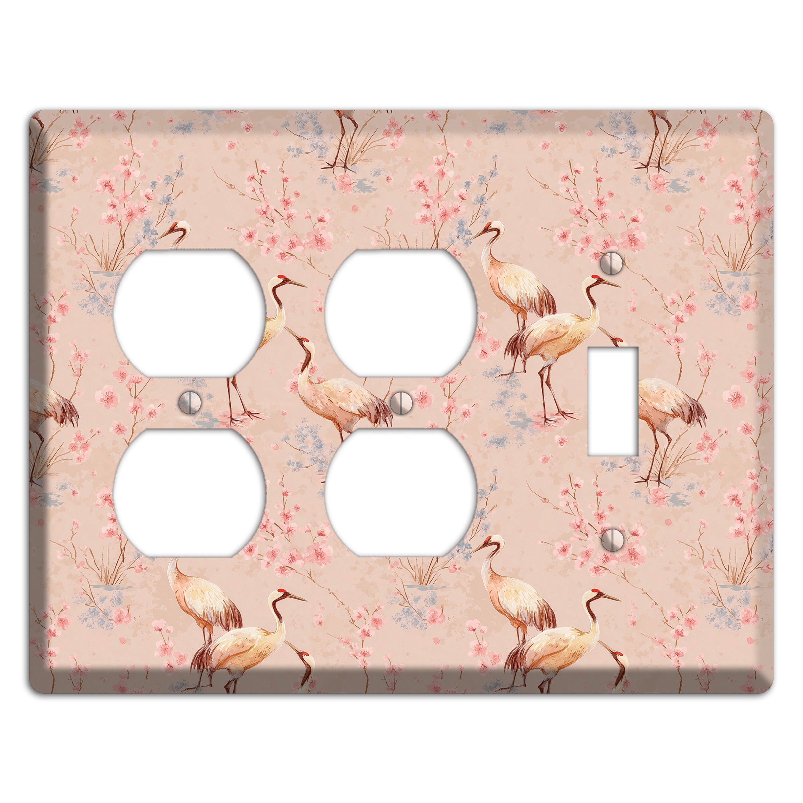 Blush Sakura Passage 2 Duplex / Toggle Wallplate