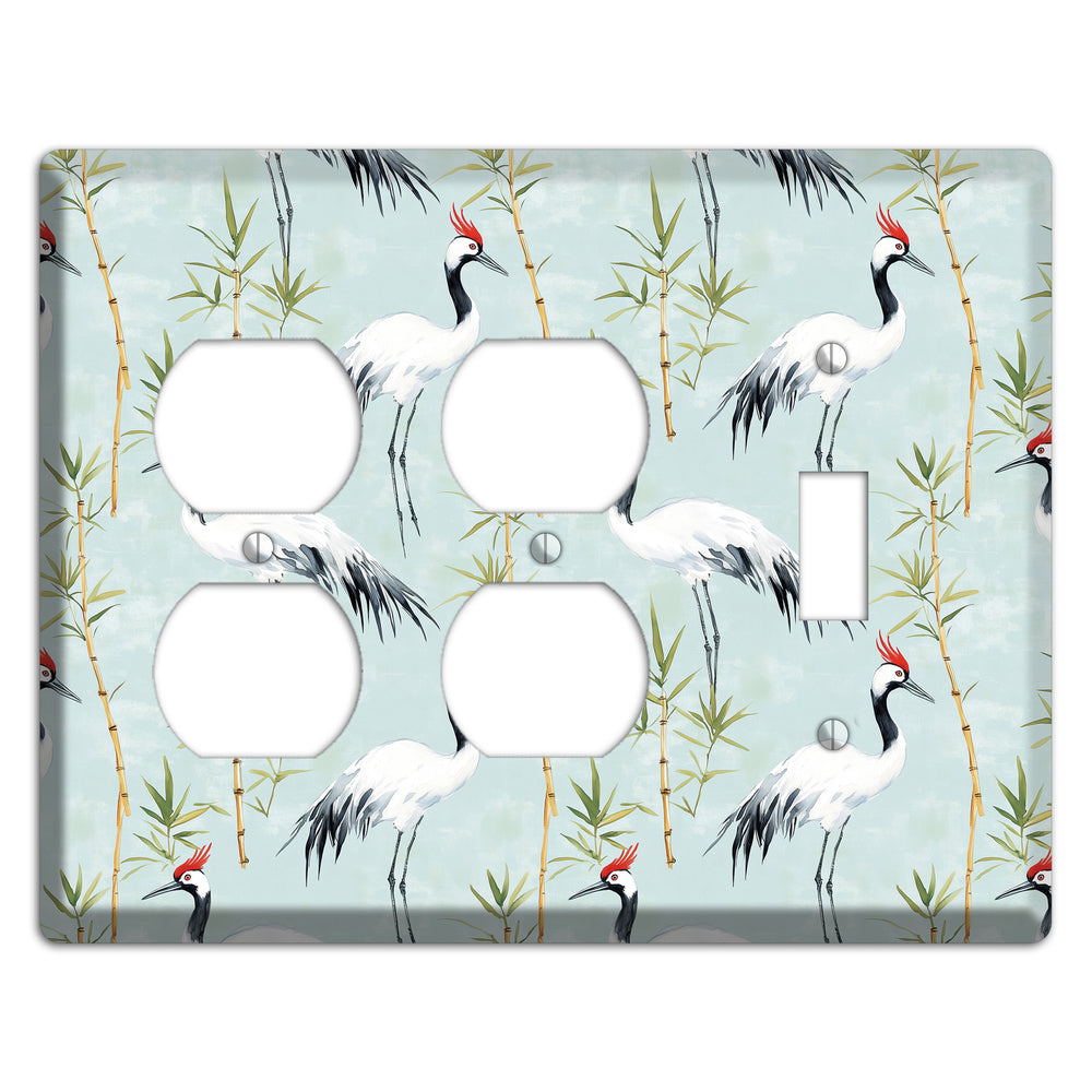Celadon Bamboo Vigil 2 Duplex / Toggle Wallplate