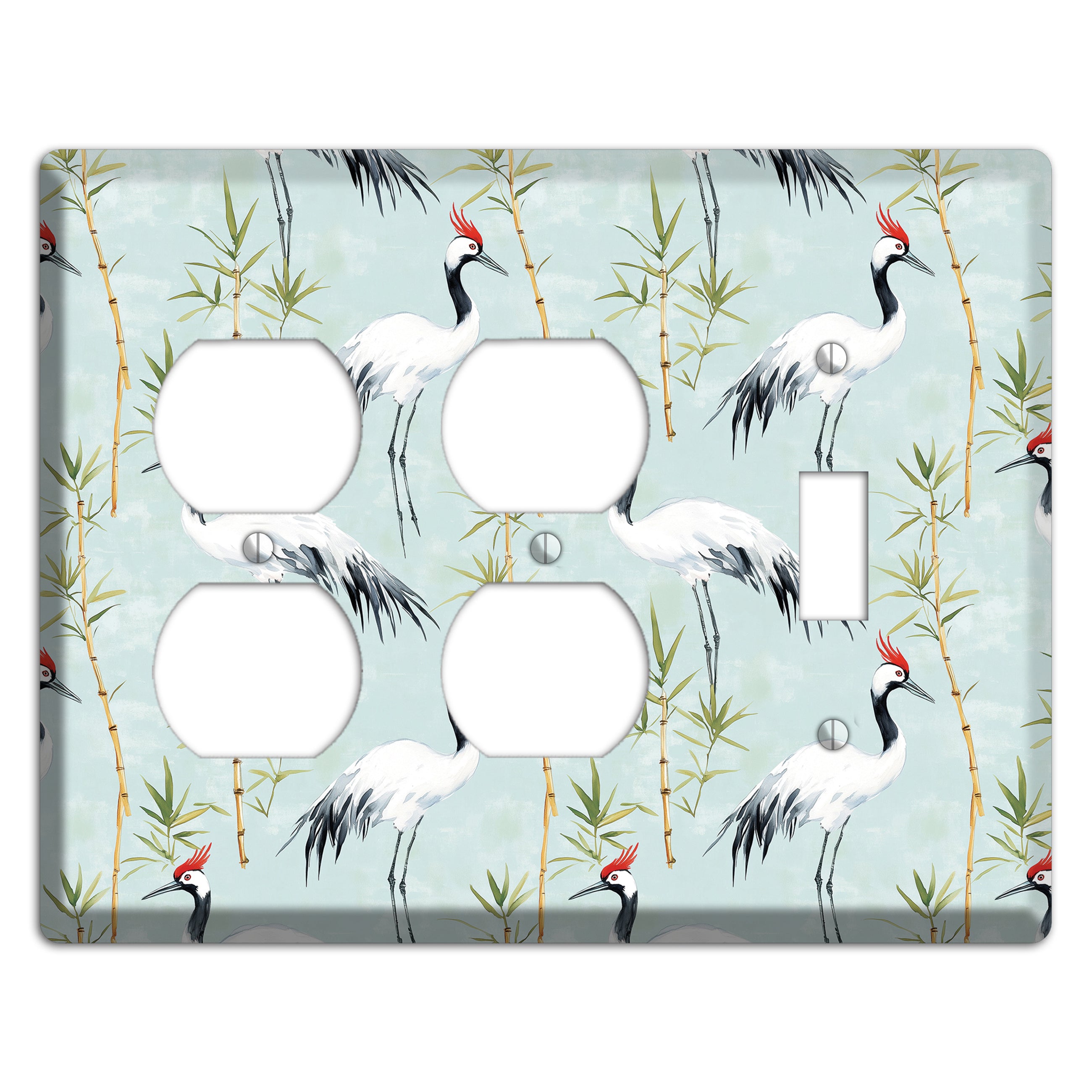 Celadon Bamboo Vigil 2 Duplex / Toggle Wallplate