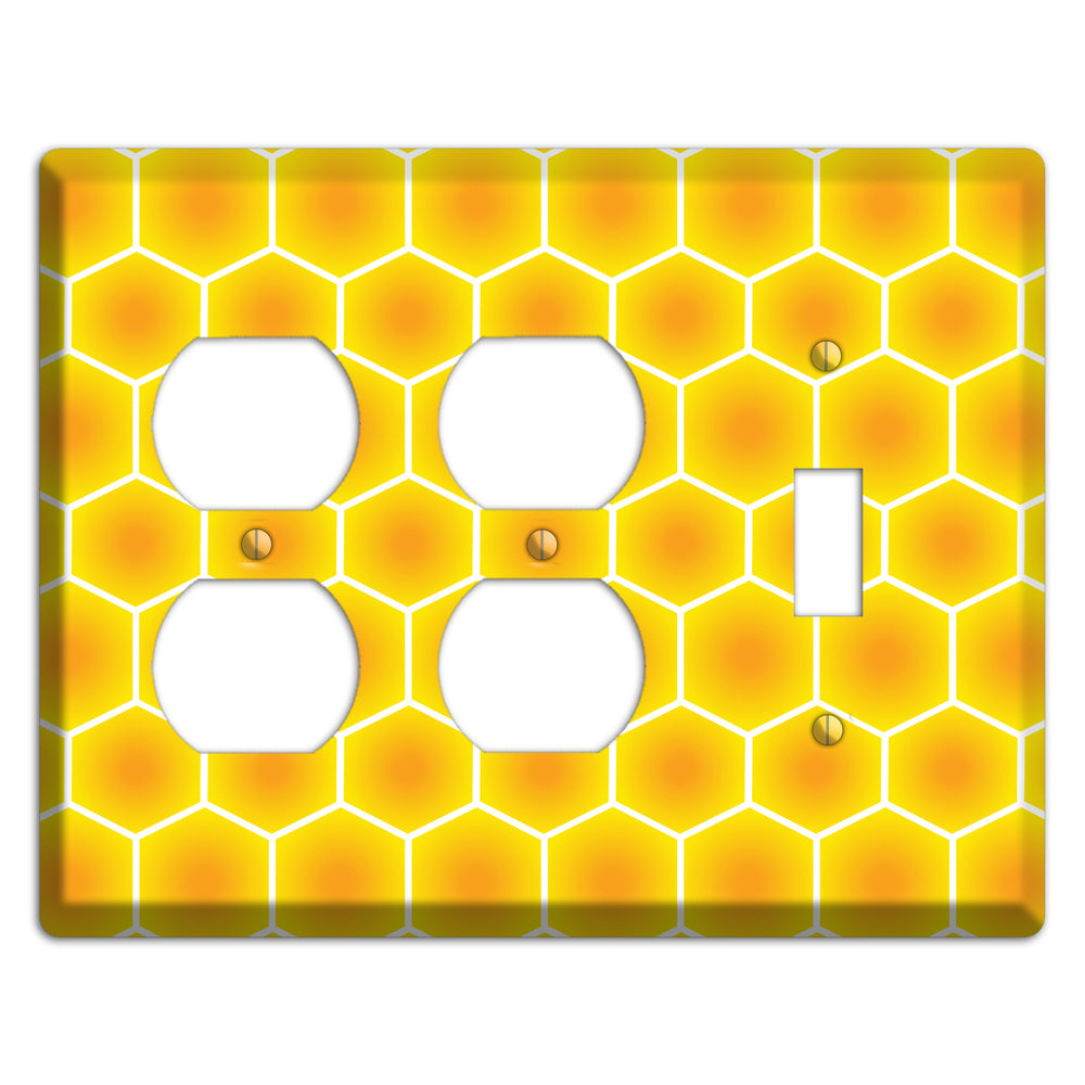 Liquid Gold Grid 2 Duplex / Toggle Wallplate