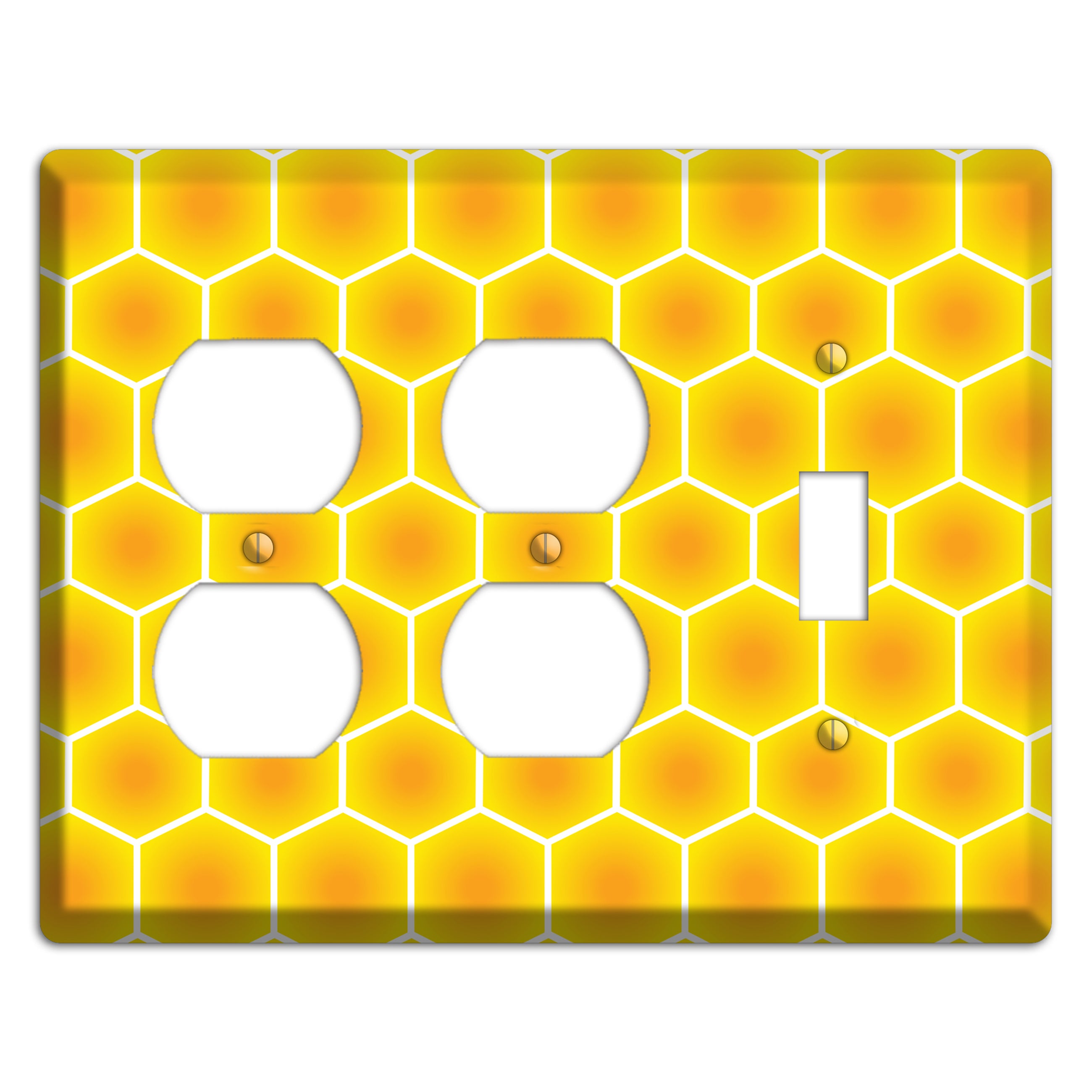Liquid Gold Grid 2 Duplex / Toggle Wallplate