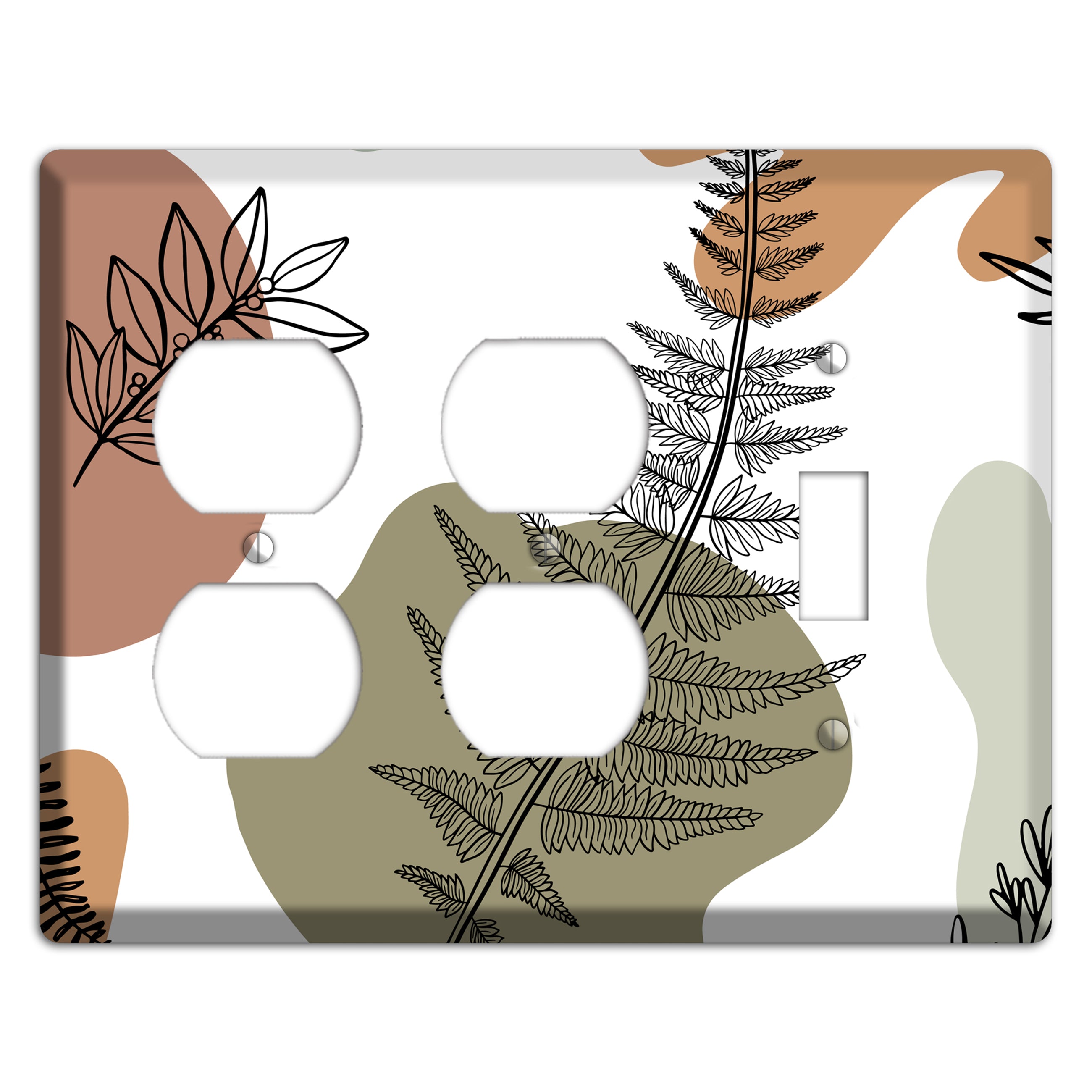 Fern & Shadow 2 Duplex / Toggle Wallplate