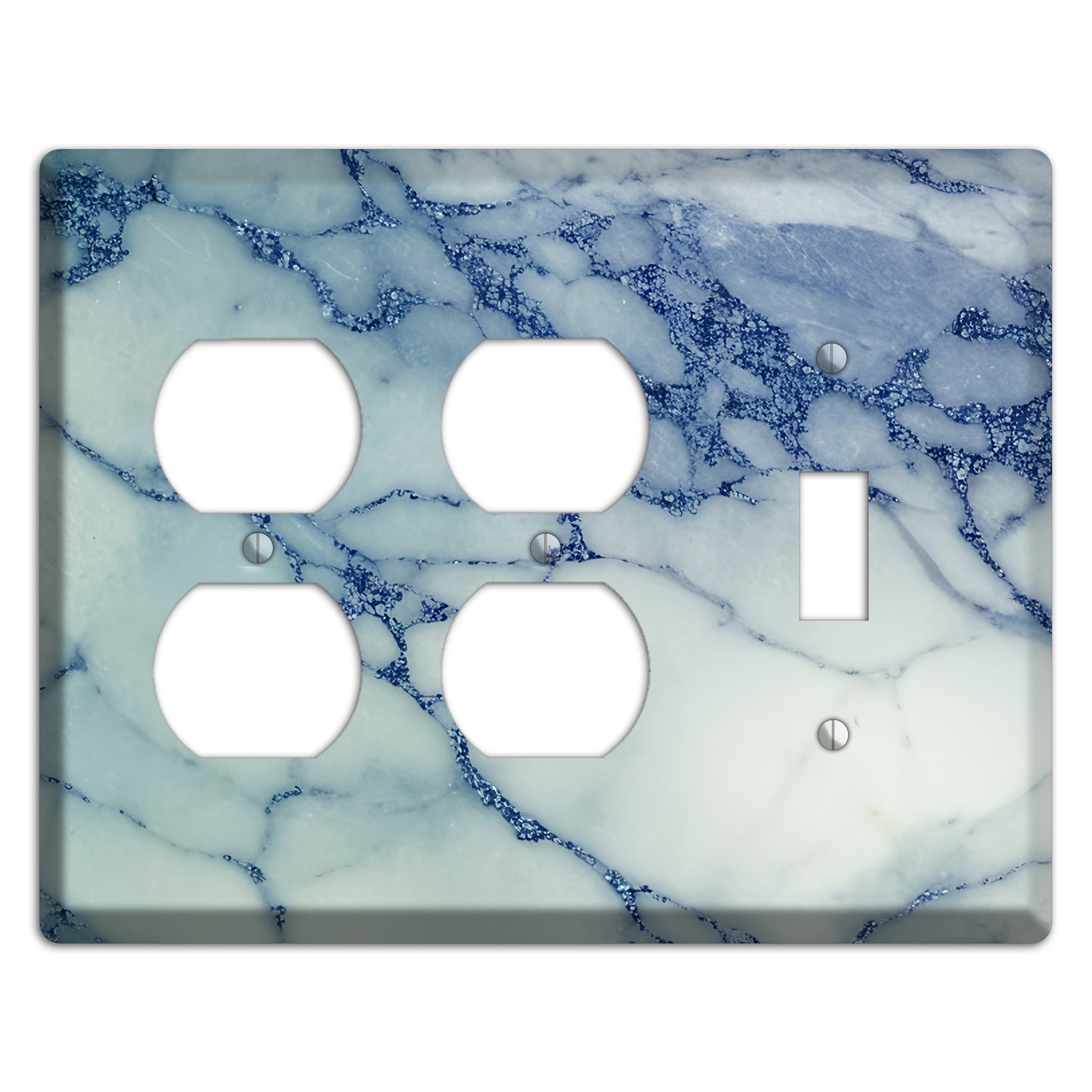 Opal marble 2 Duplex / Toggle Wallplate