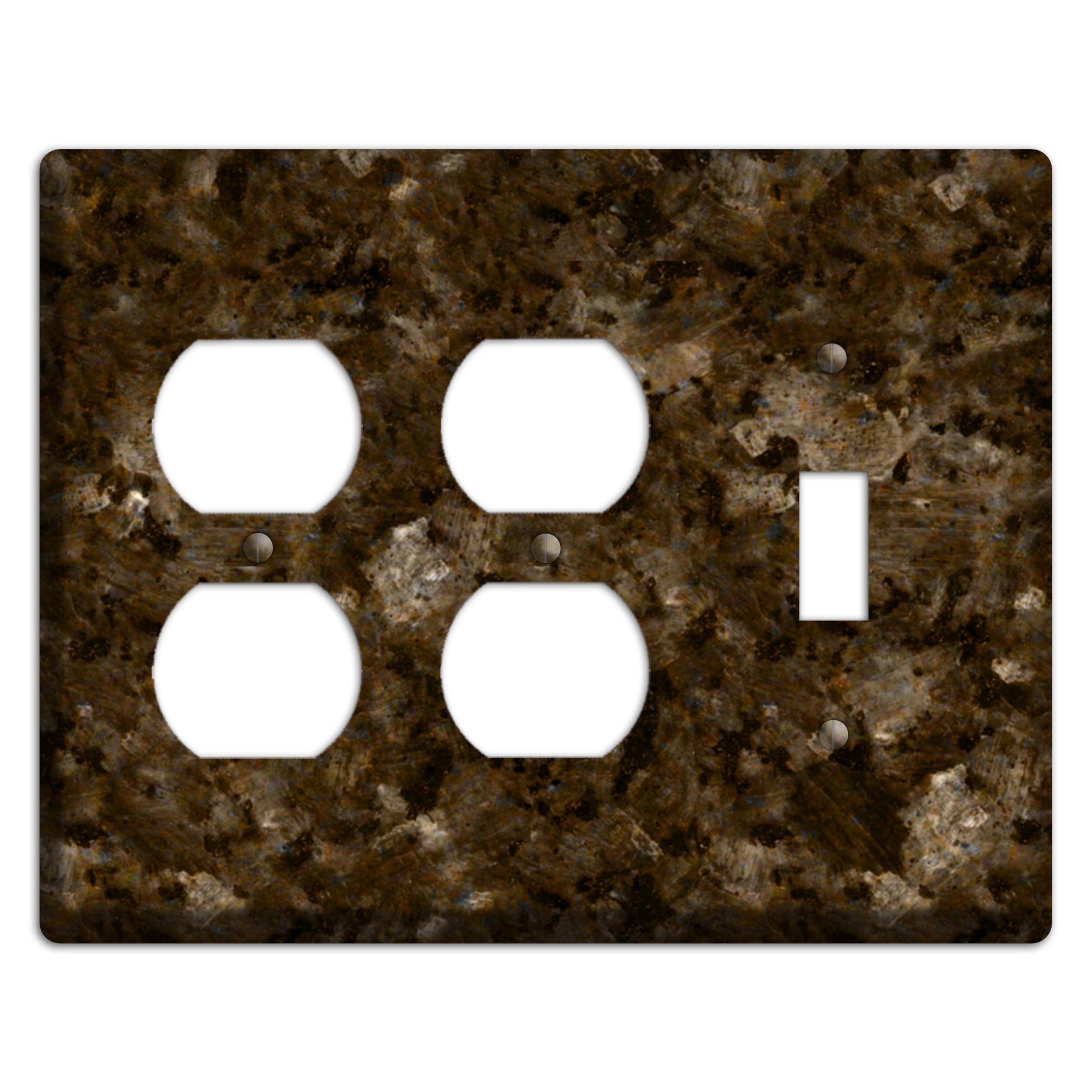 Tropical Brown Granite 2 Duplex / Toggle Wallplate