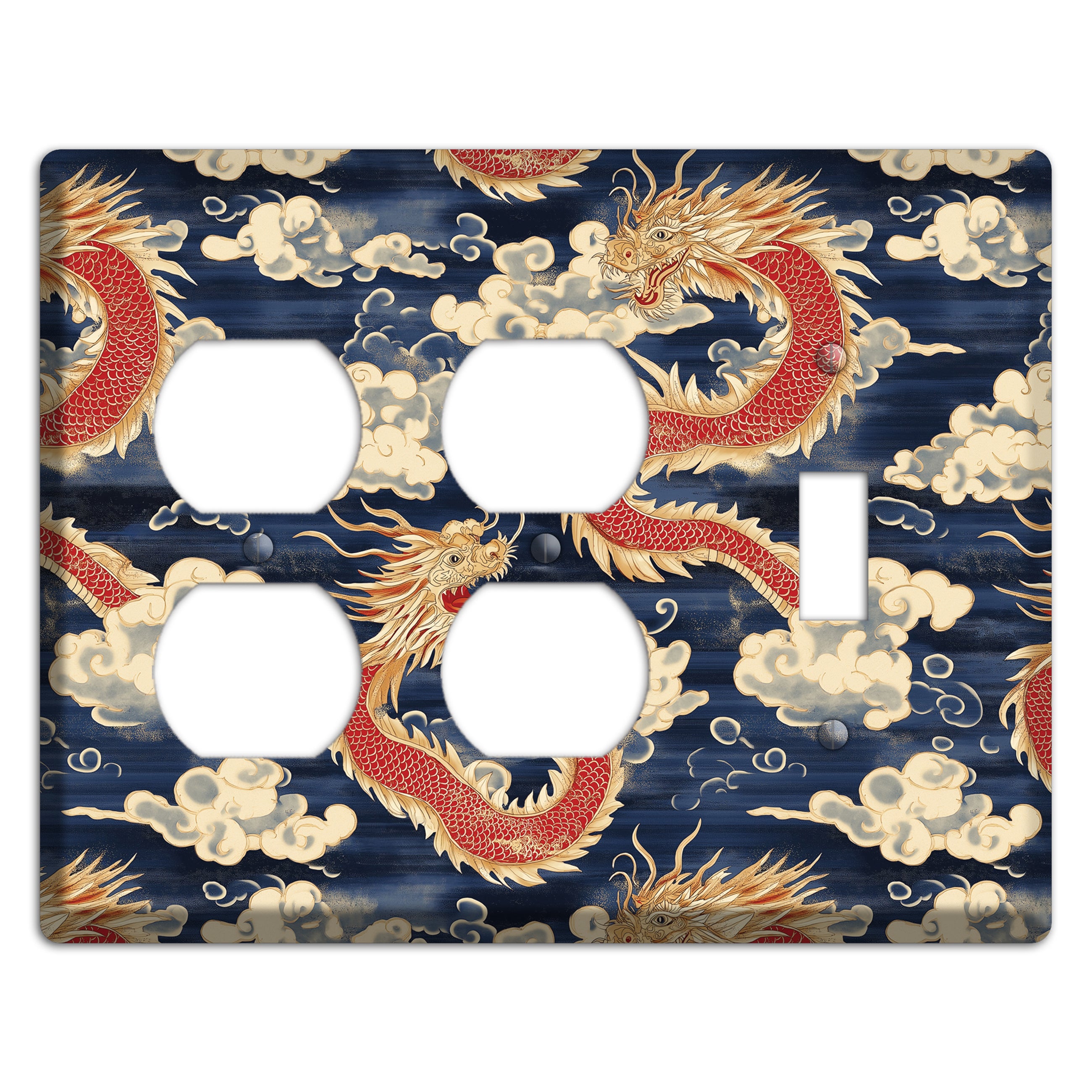Sovereign Sky Dragons 2 Duplex / Toggle Wallplate