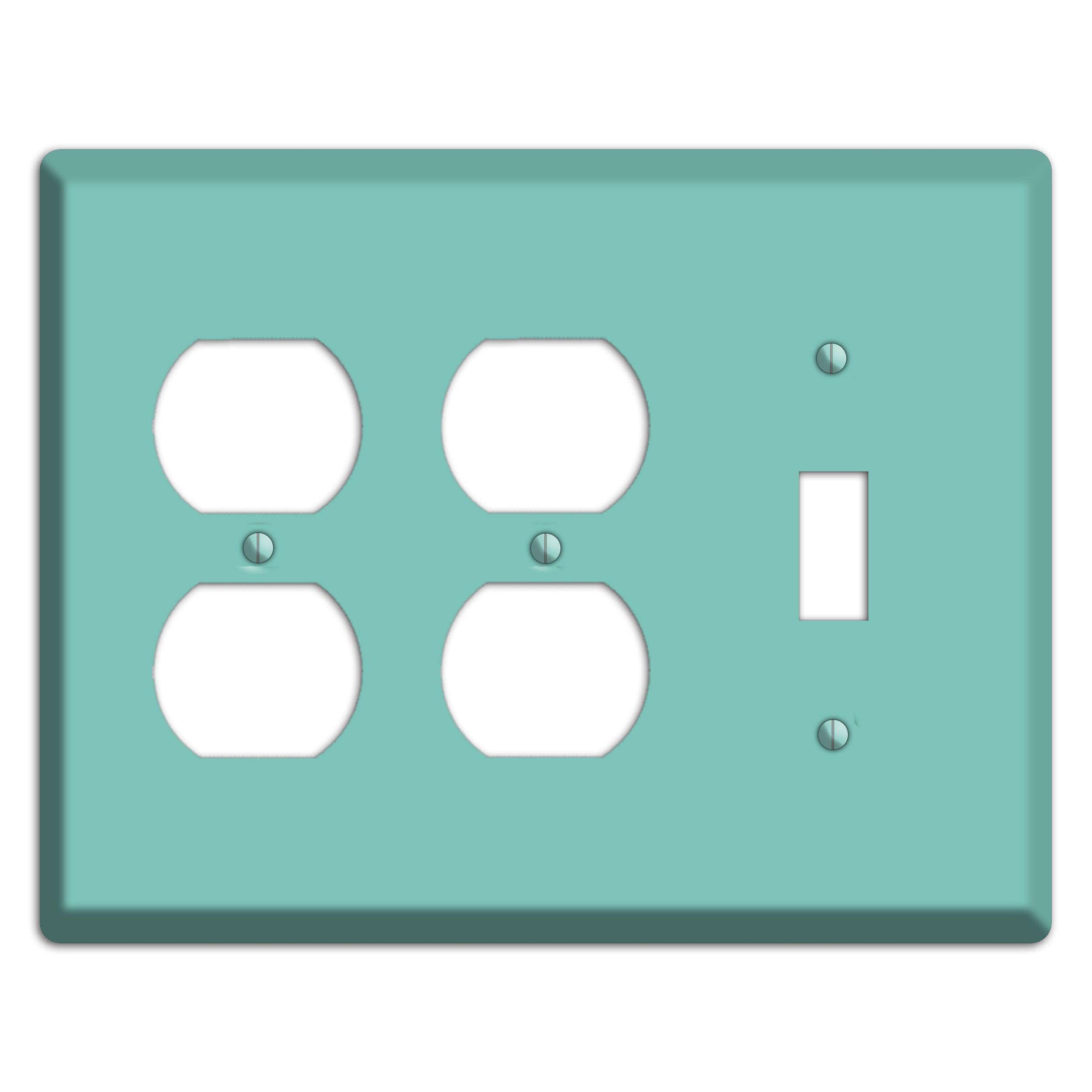 Baxter Seafoam 2 Duplex / Toggle Wallplate