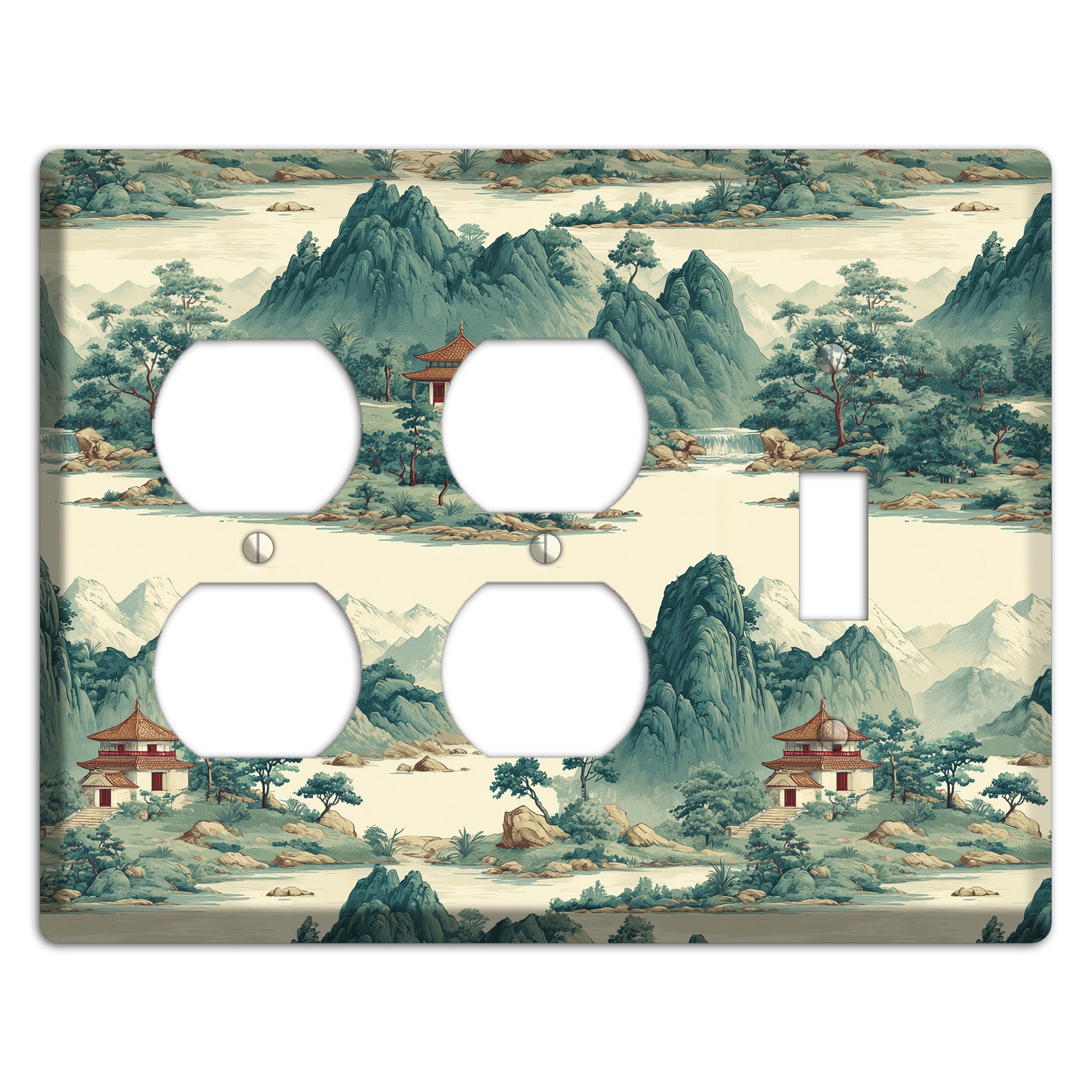 Mist & Pavilion 2 Duplex / Toggle Wallplate