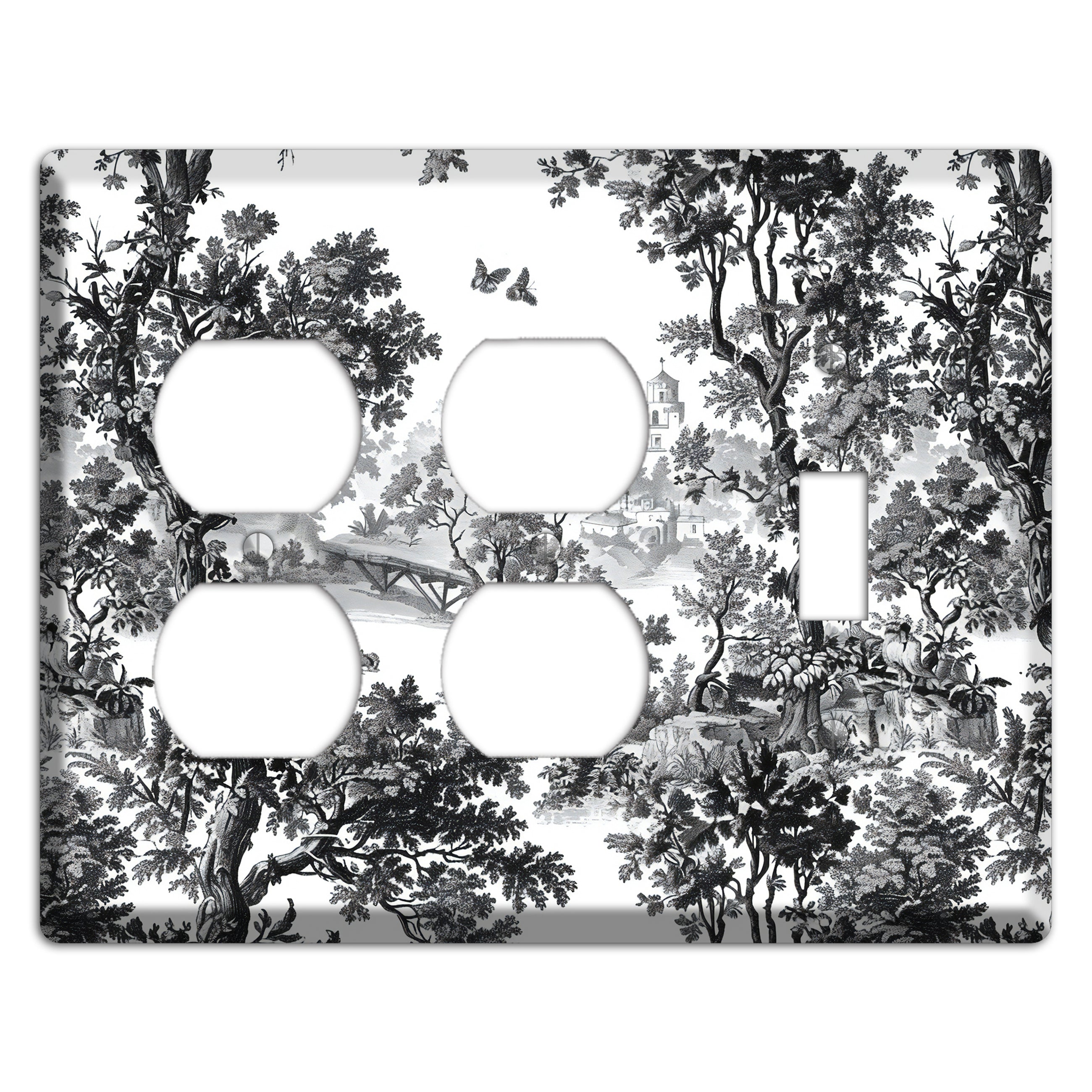 Woodland Chapel Mist 2 Duplex / Toggle Wallplate