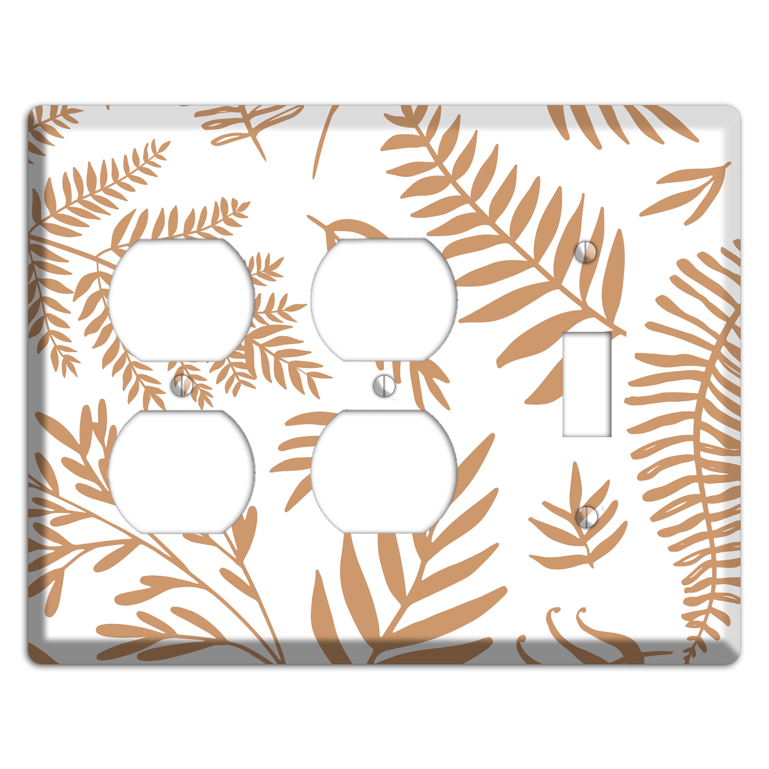Scattered Fronds 2 Duplex / Toggle Wallplate