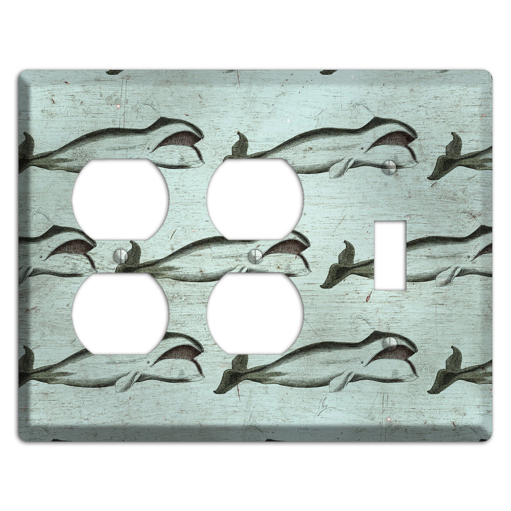 Whale Watch 2 Duplex / Toggle Wallplate