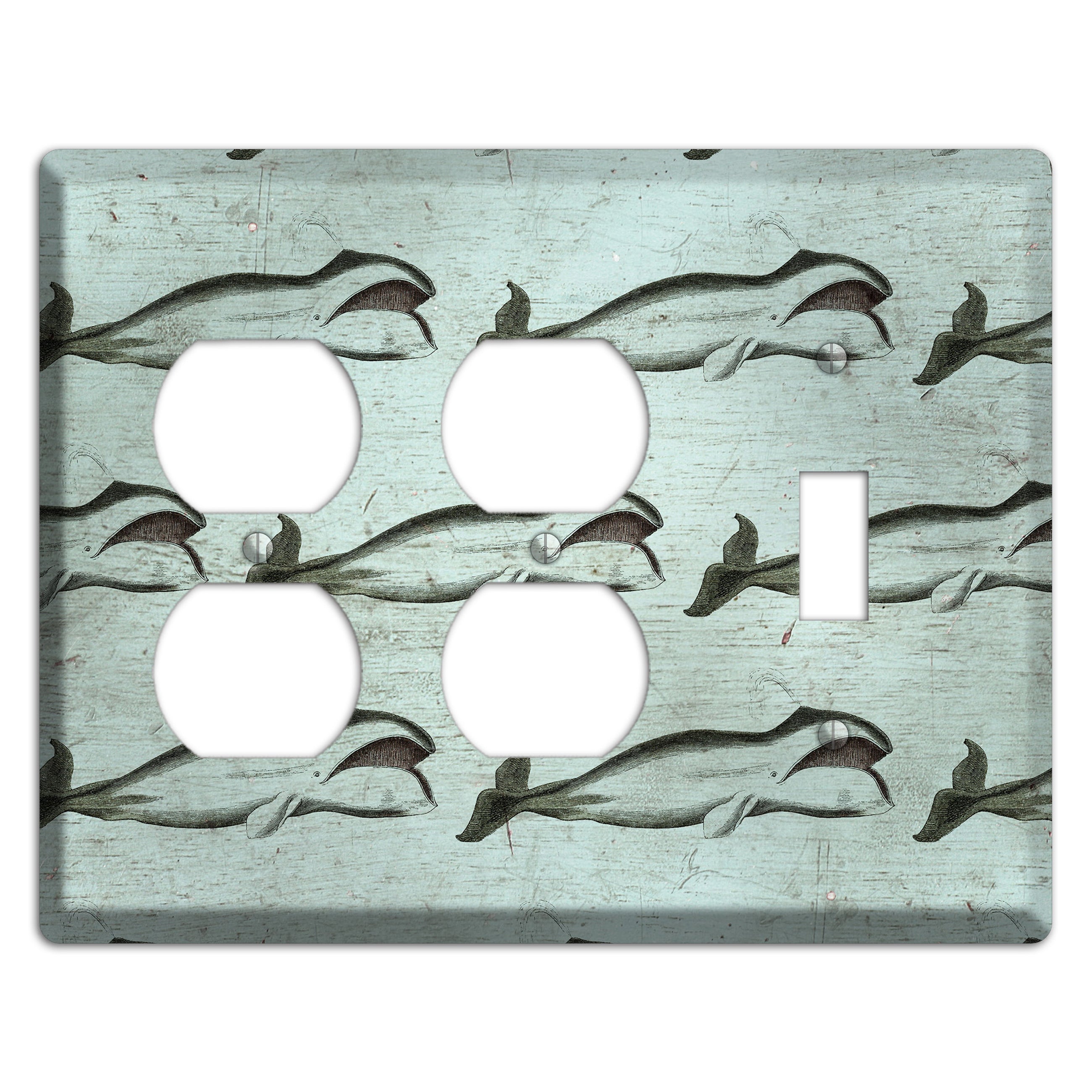 Whale Watch 2 Duplex / Toggle Wallplate