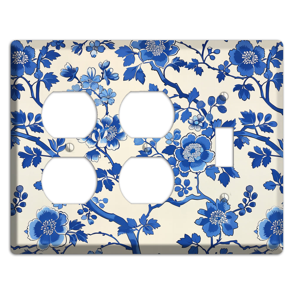 Porcelain Garden Bloom 2 Duplex / Toggle Wallplate