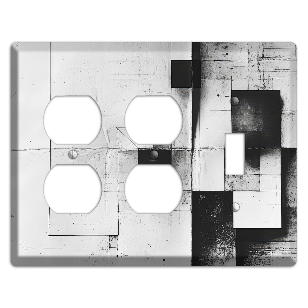 Fractured Blueprint Drift 2 Duplex / Toggle Wallplate