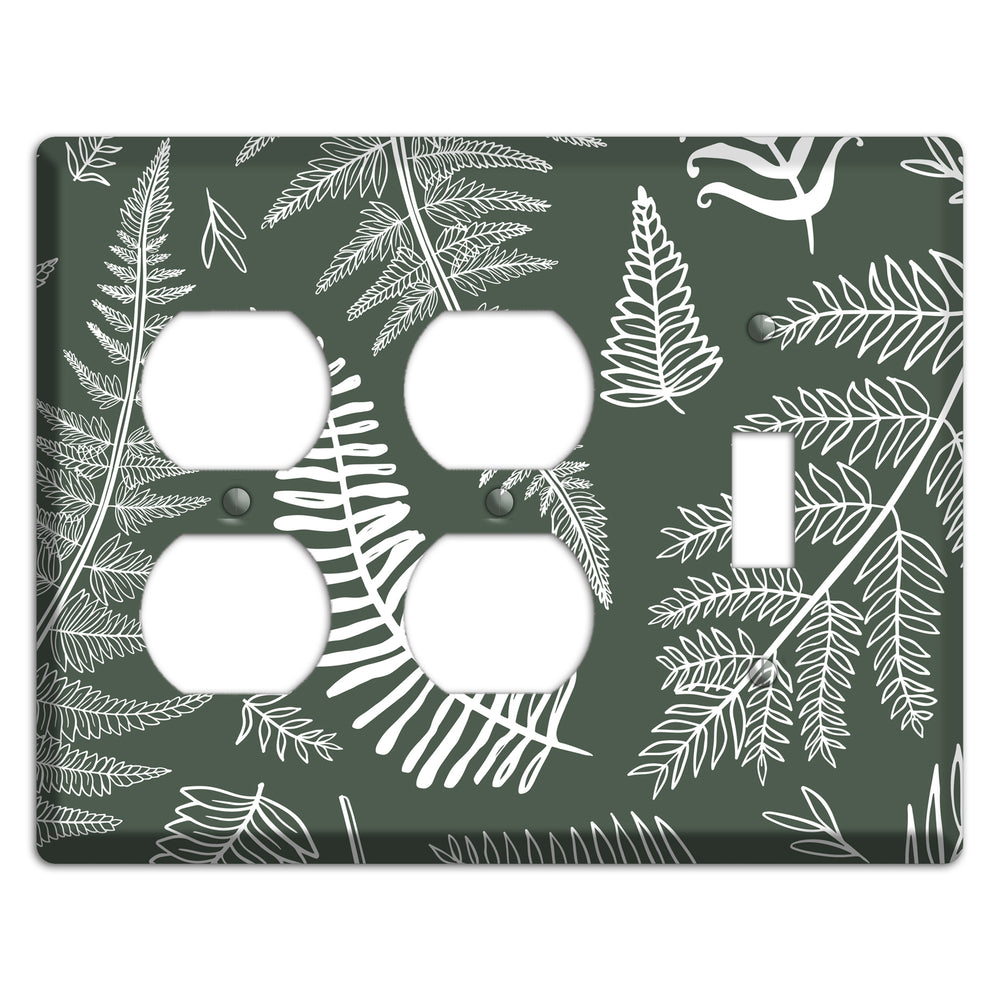Forest Floor Etching 2 Duplex / Toggle Wallplate