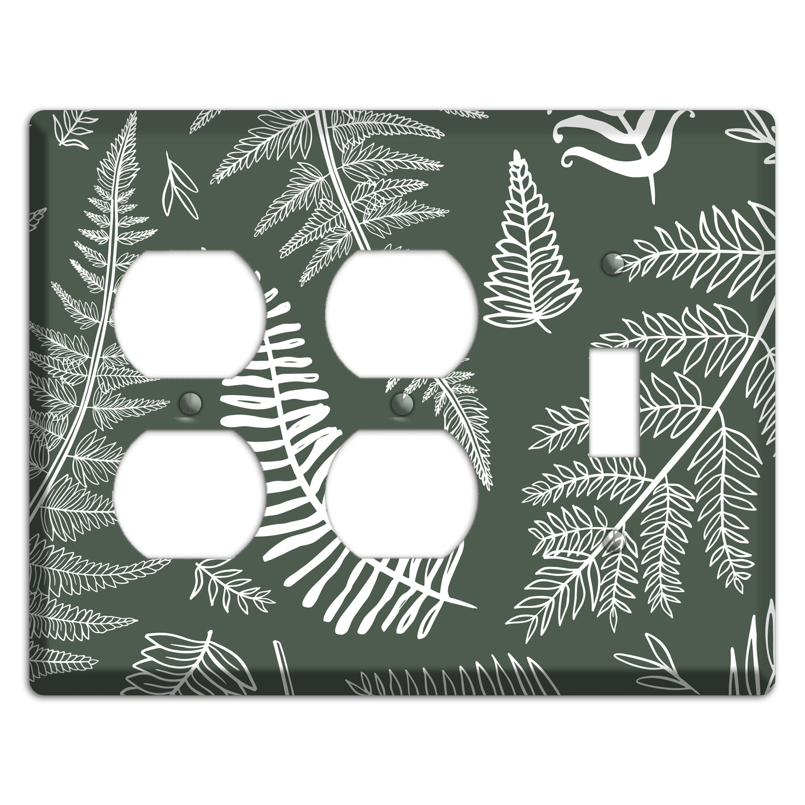 Forest Floor Etching 2 Duplex / Toggle Wallplate