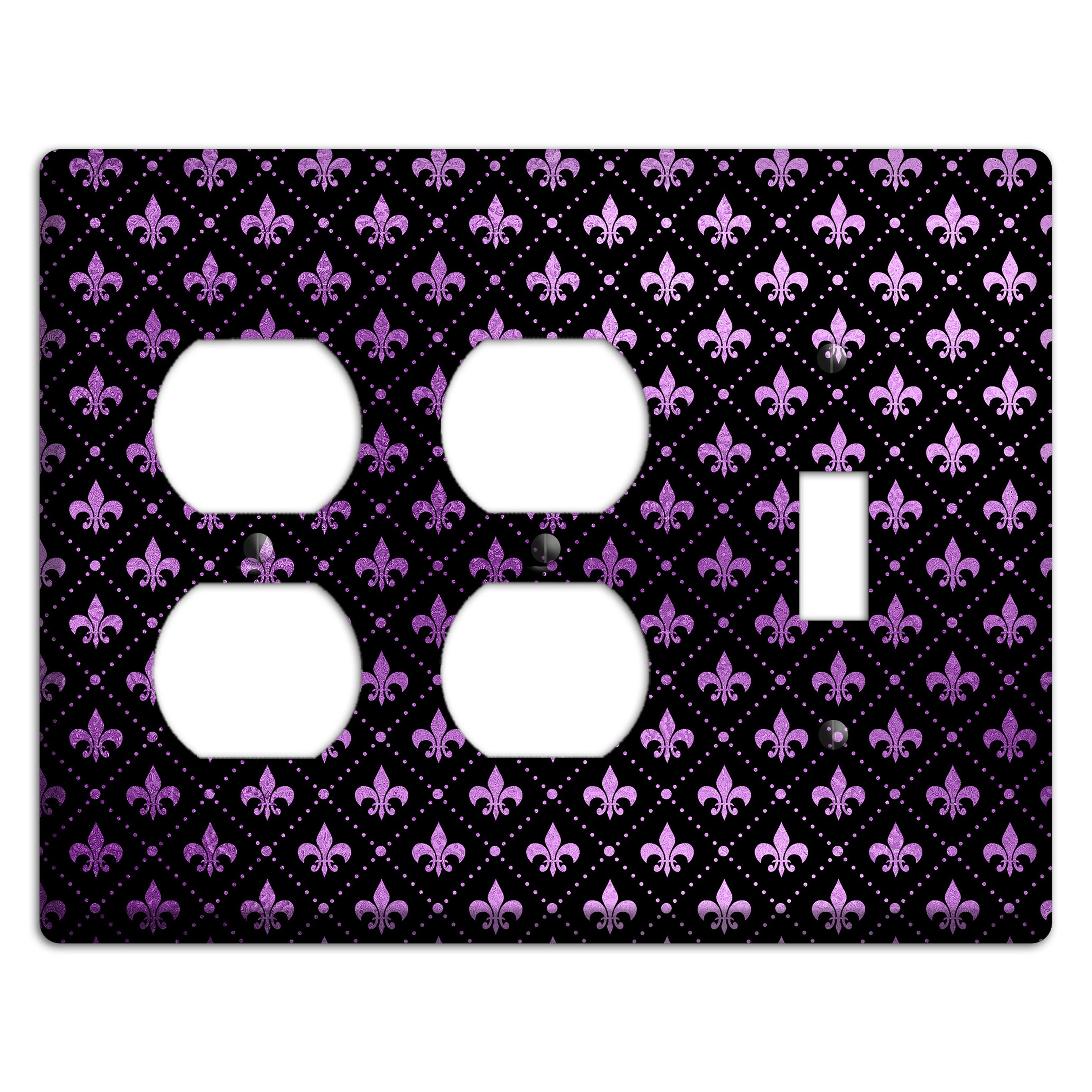 Royal Lilac Grid 2 Duplex / Toggle Wallplate