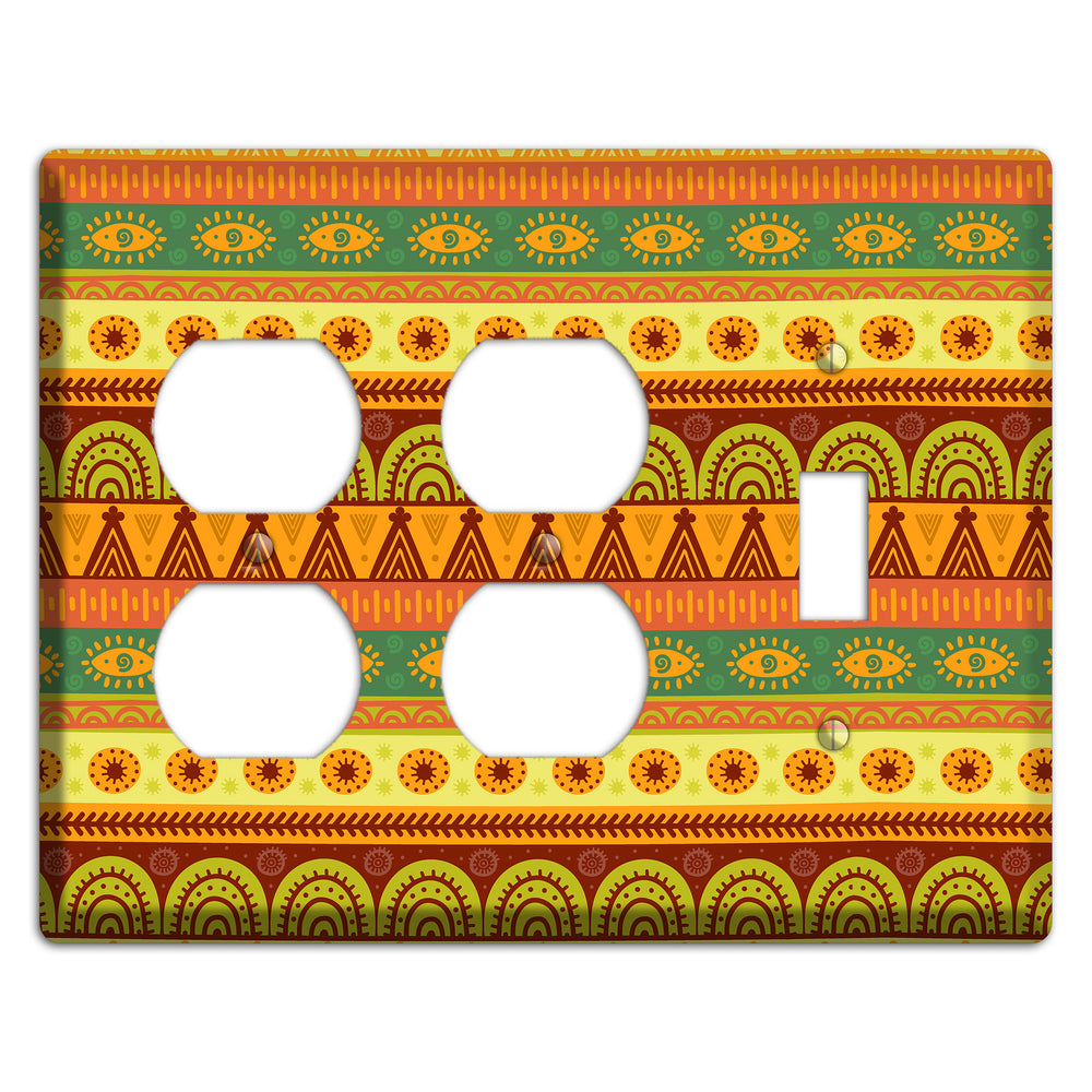 Ethnic Harmony 2 Duplex / Toggle Wallplate