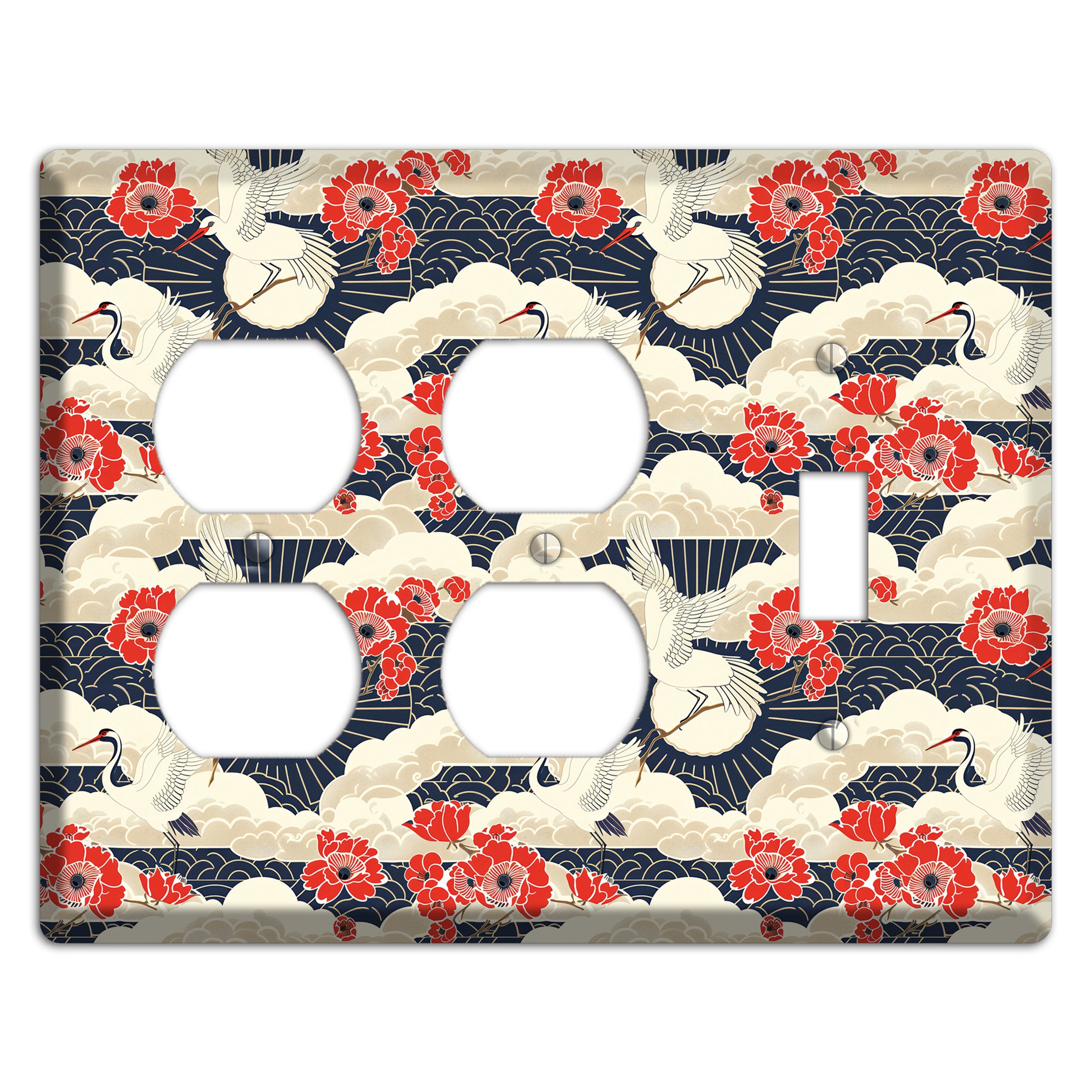 Crimson Peony Ascent 2 Duplex / Toggle Wallplate