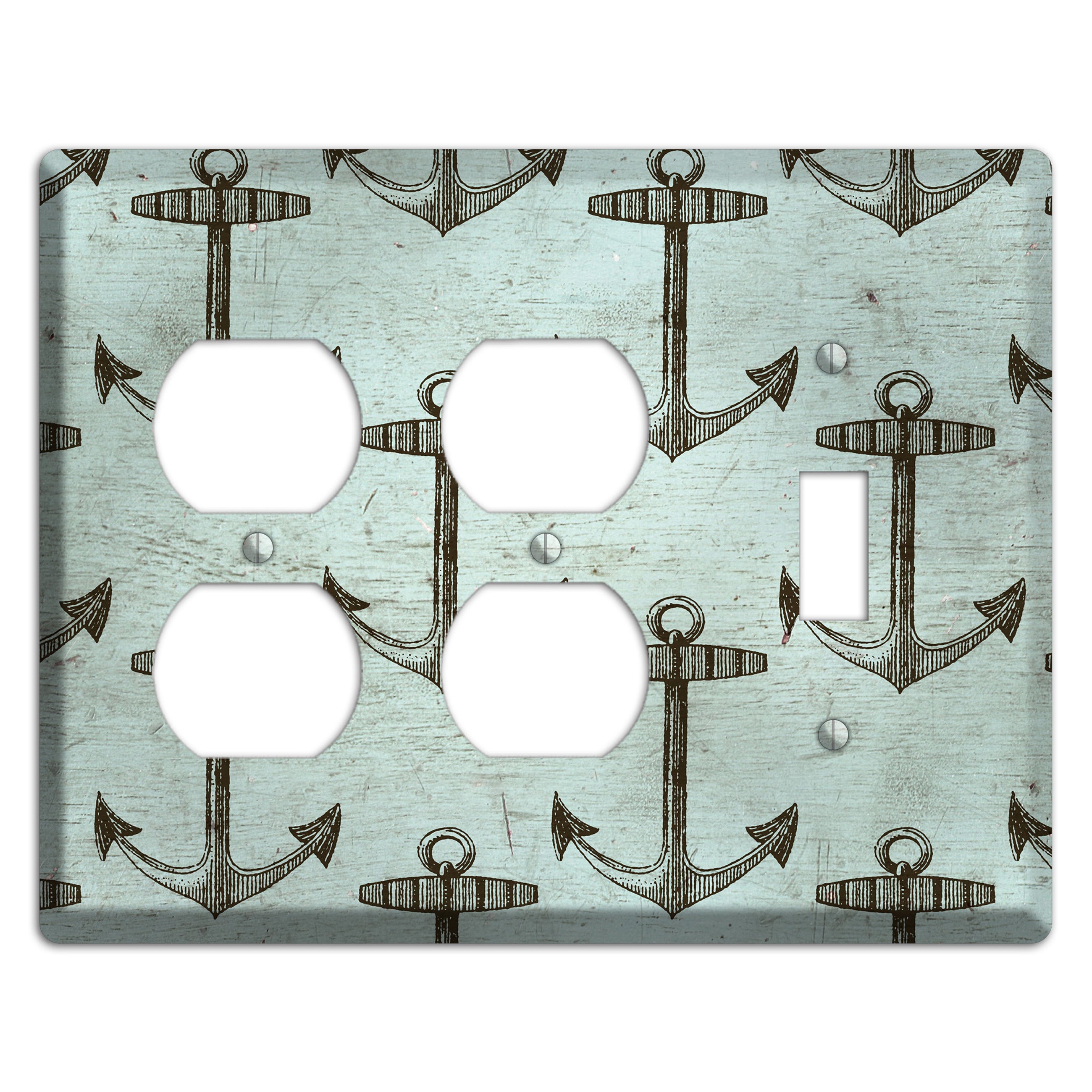Anchored in Time 2 Duplex / Toggle Wallplate