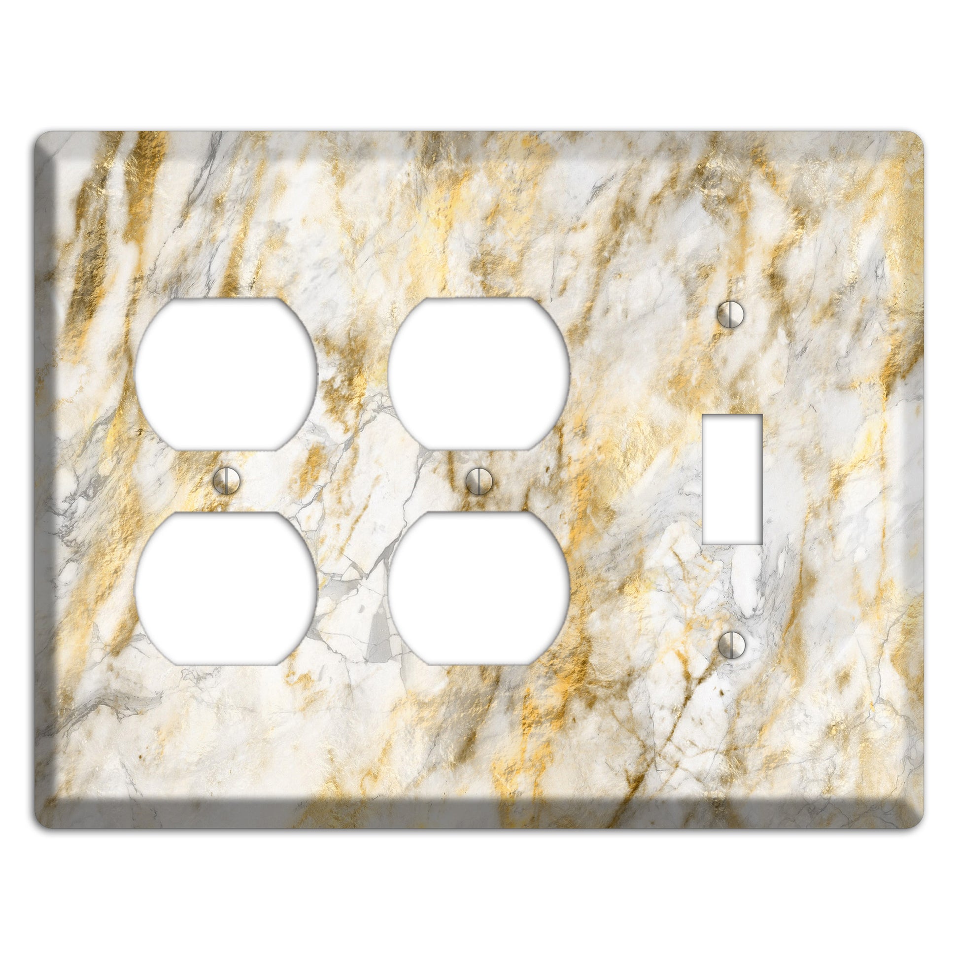Marigold Marble 2 Duplex / Toggle Wallplate