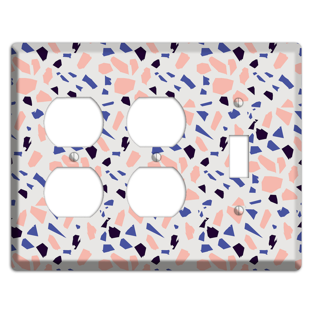 Coral Indigo Burst 2 Duplex / Toggle Wallplate