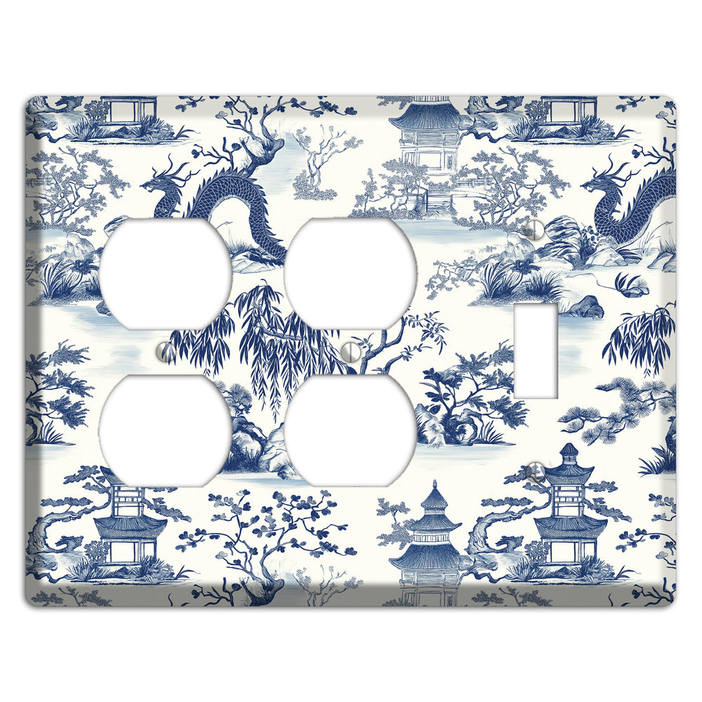 Dragon & Pagoda 2 Duplex / Toggle Wallplate