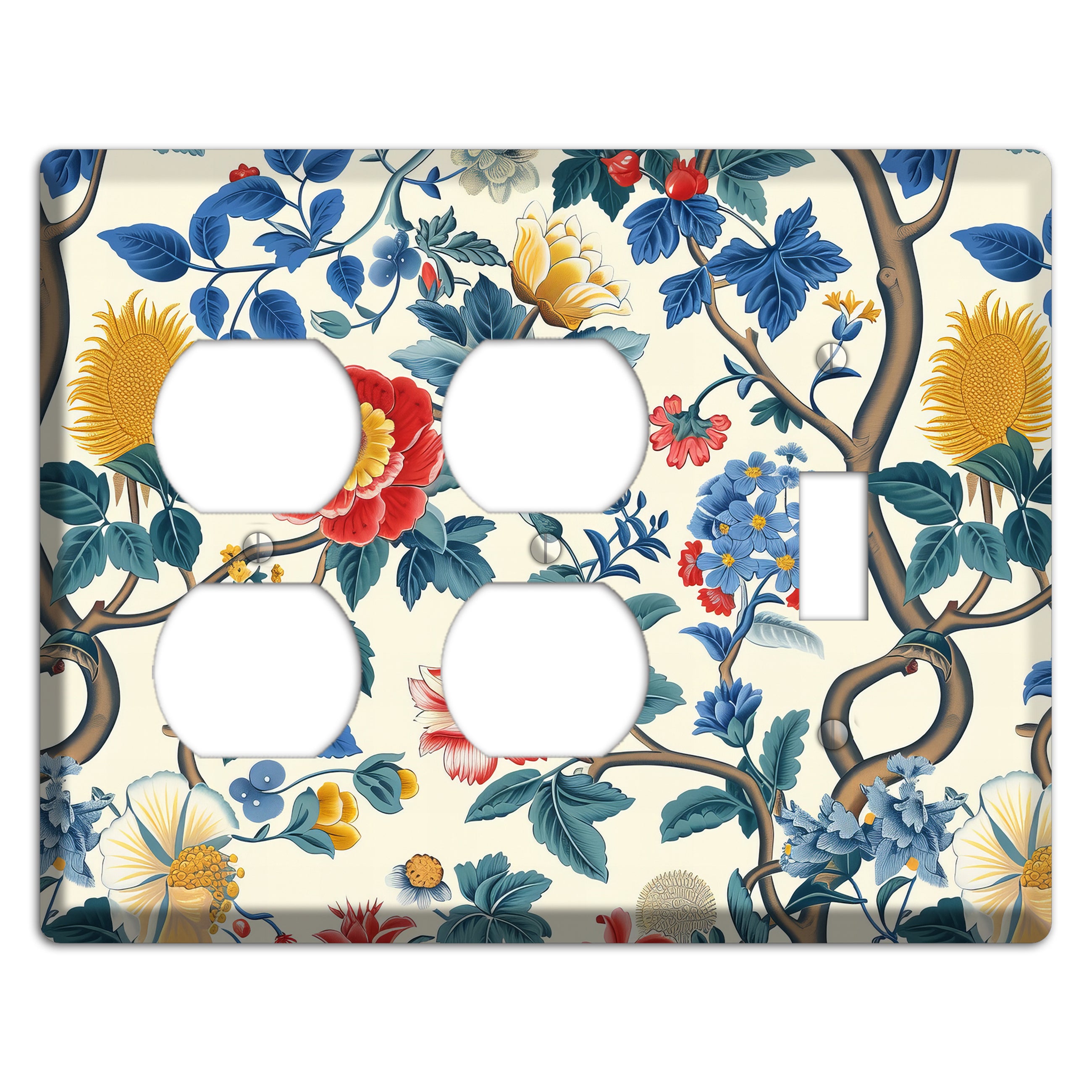 Tangled Bloom Tapestry 2 Duplex / Toggle Wallplate