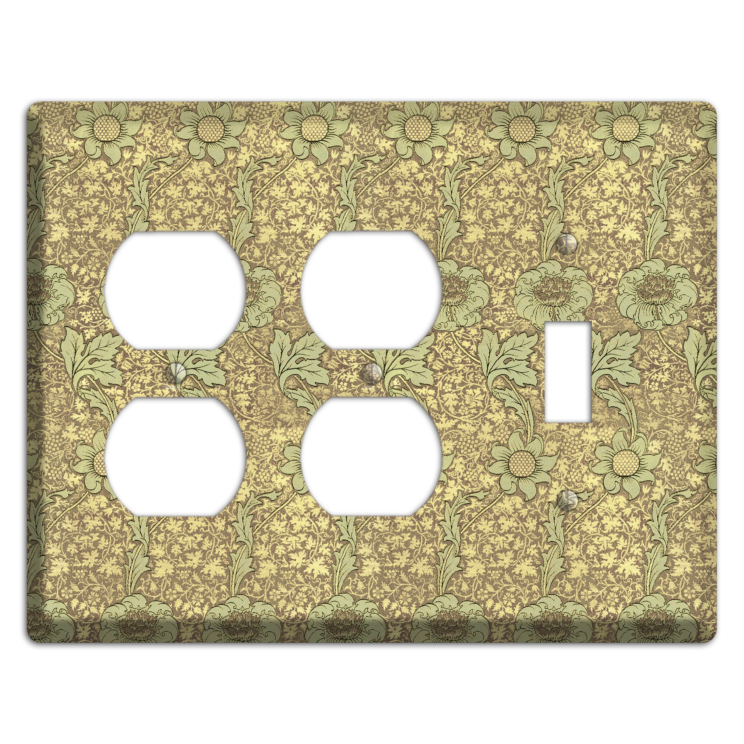 Wildflower Scroll 2 Duplex / Toggle Wallplate