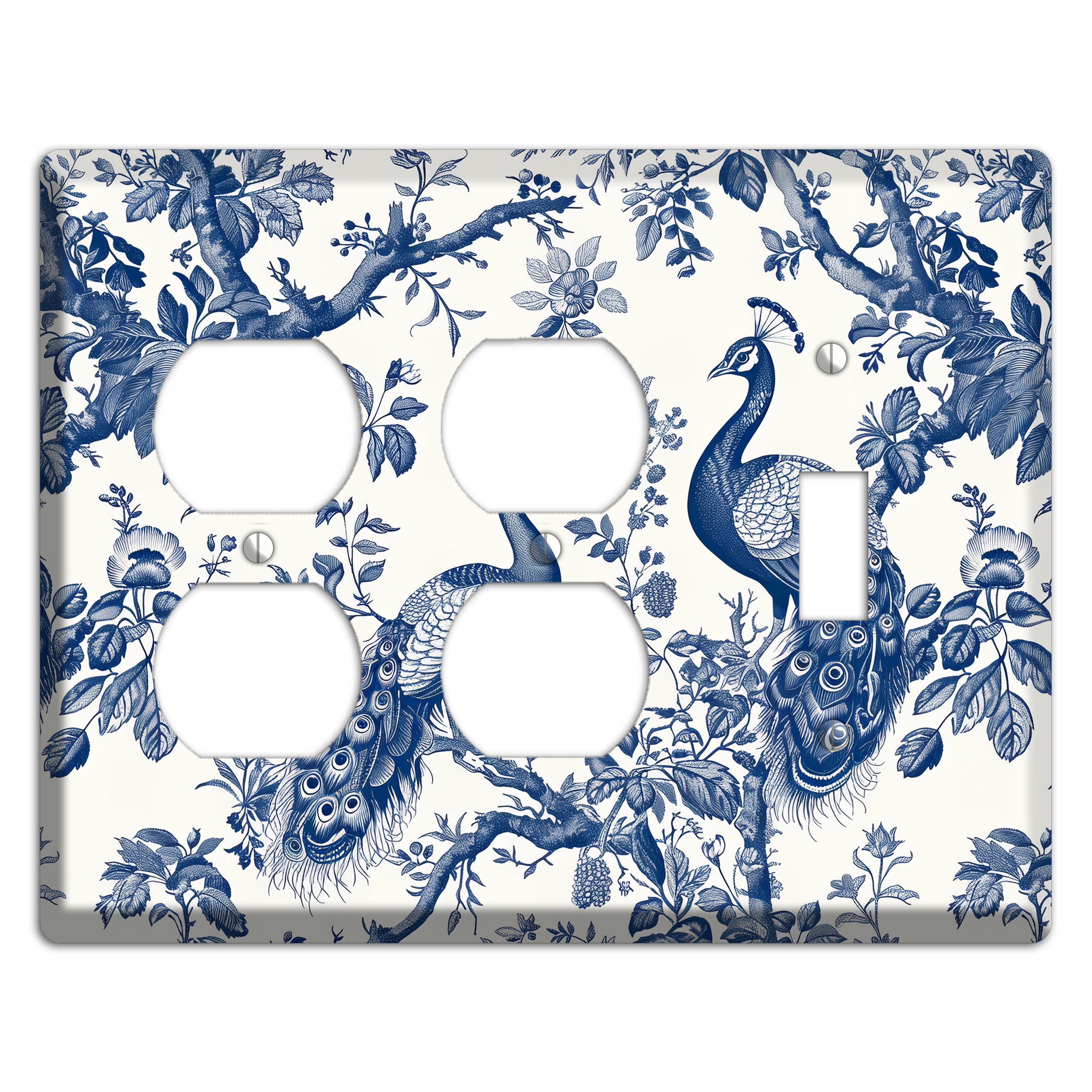 Peacock & Branch 2 Duplex / Toggle Wallplate