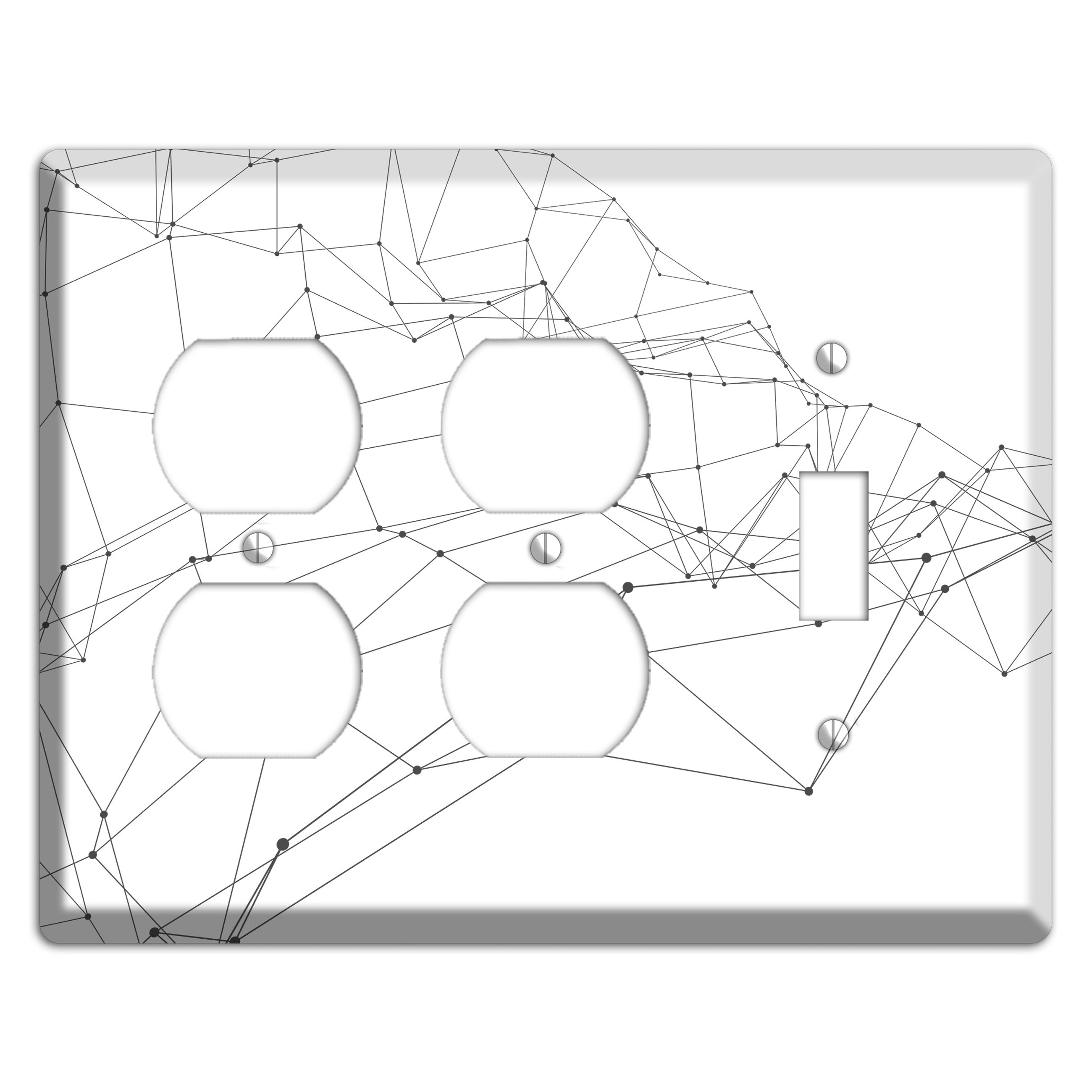 Woven Signal Web 2 Duplex / Toggle Wallplate