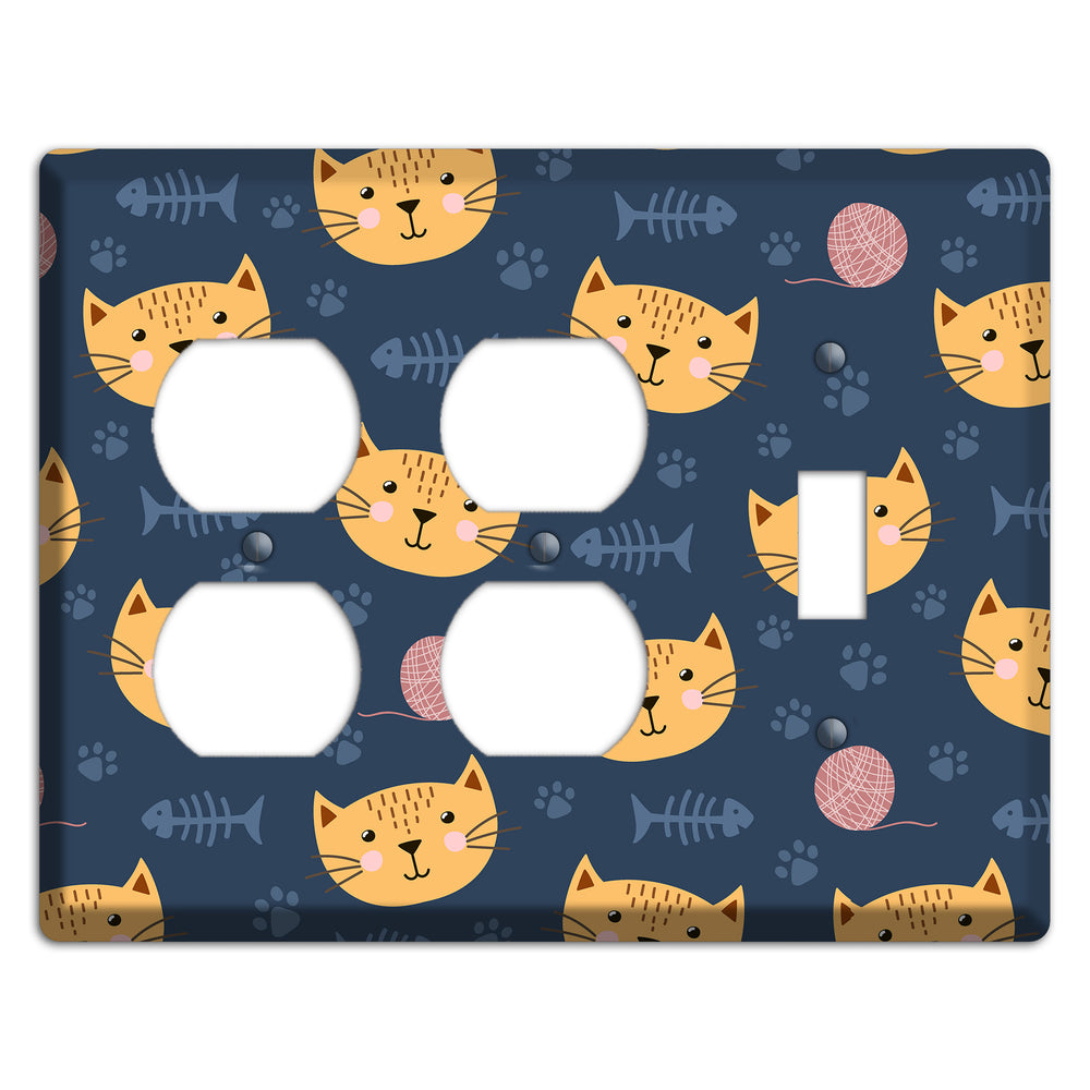 Cat Nap Parade 2 Duplex / Toggle Wallplate