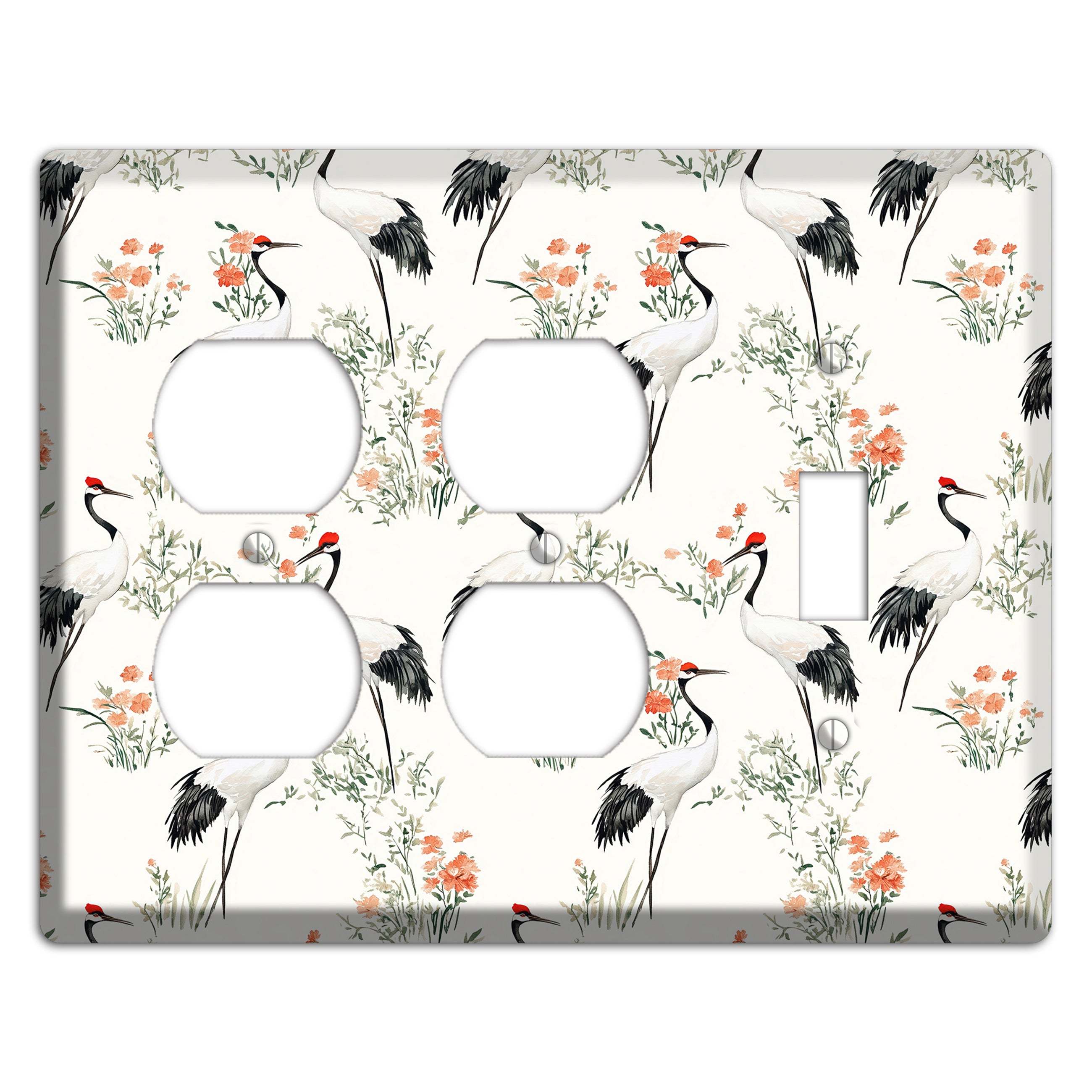 Coral Meadow Flight 2 Duplex / Toggle Wallplate