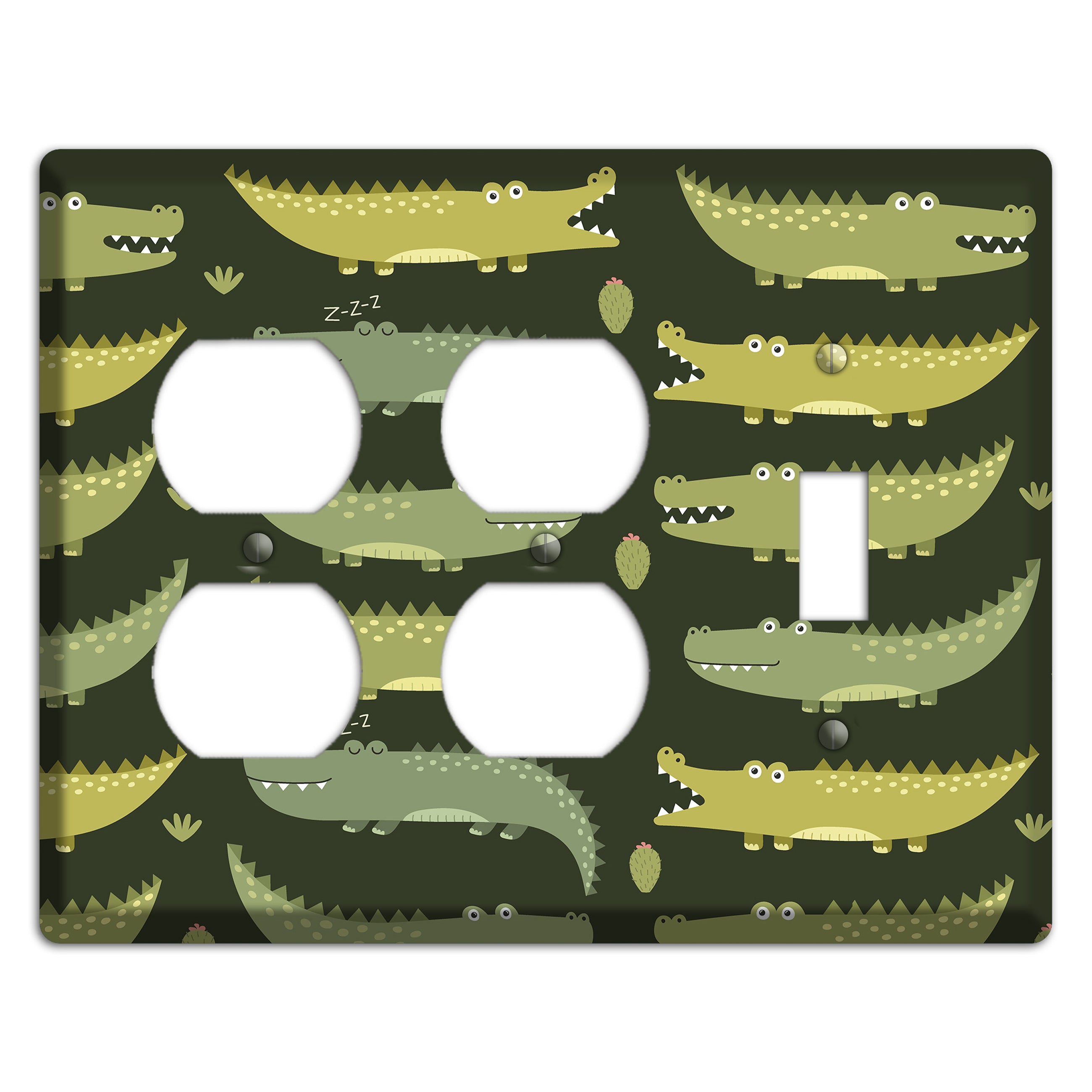 Sleepy Croc Parade 2 Duplex / Toggle Wallplate