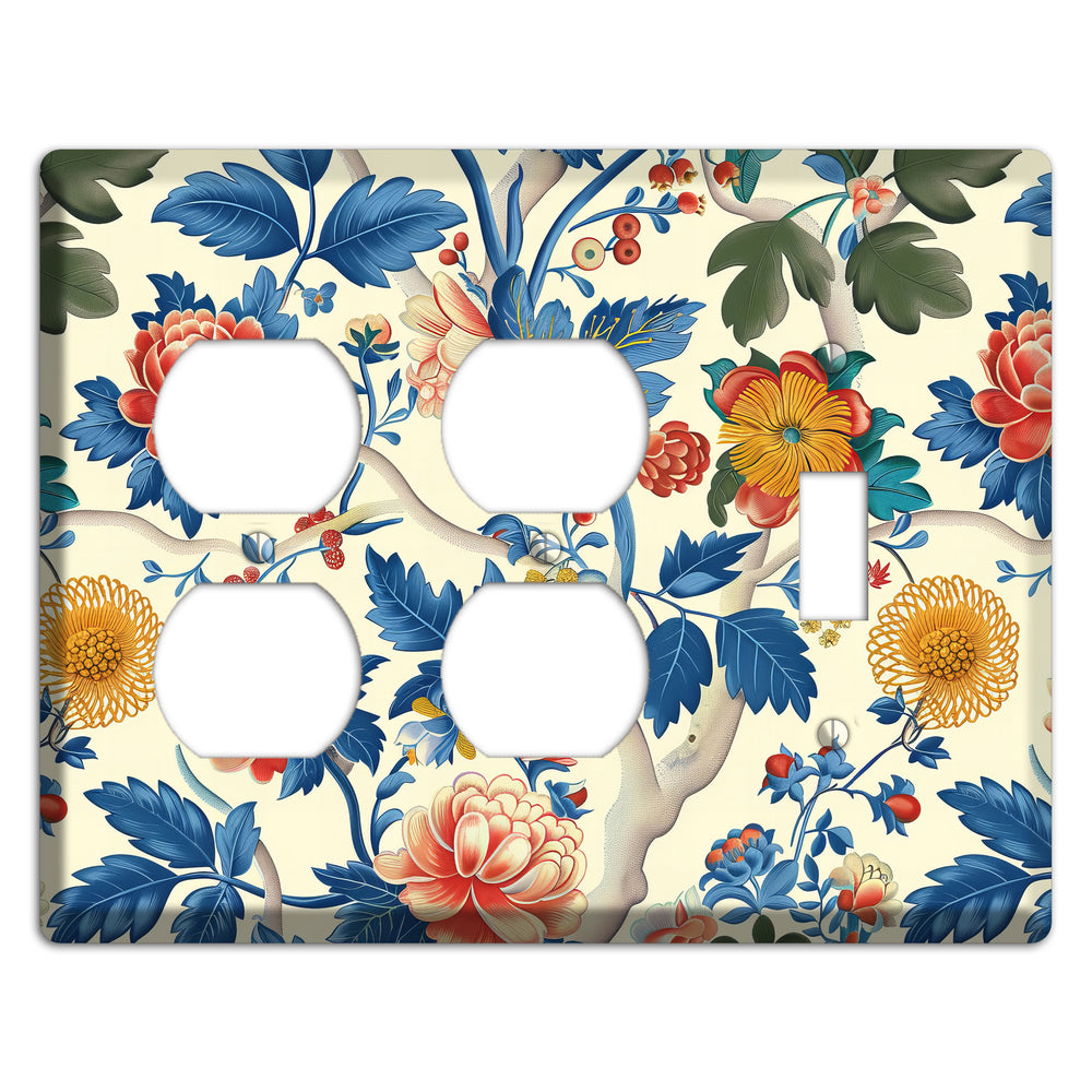 Porcelain Garden Riot 2 Duplex / Toggle Wallplate
