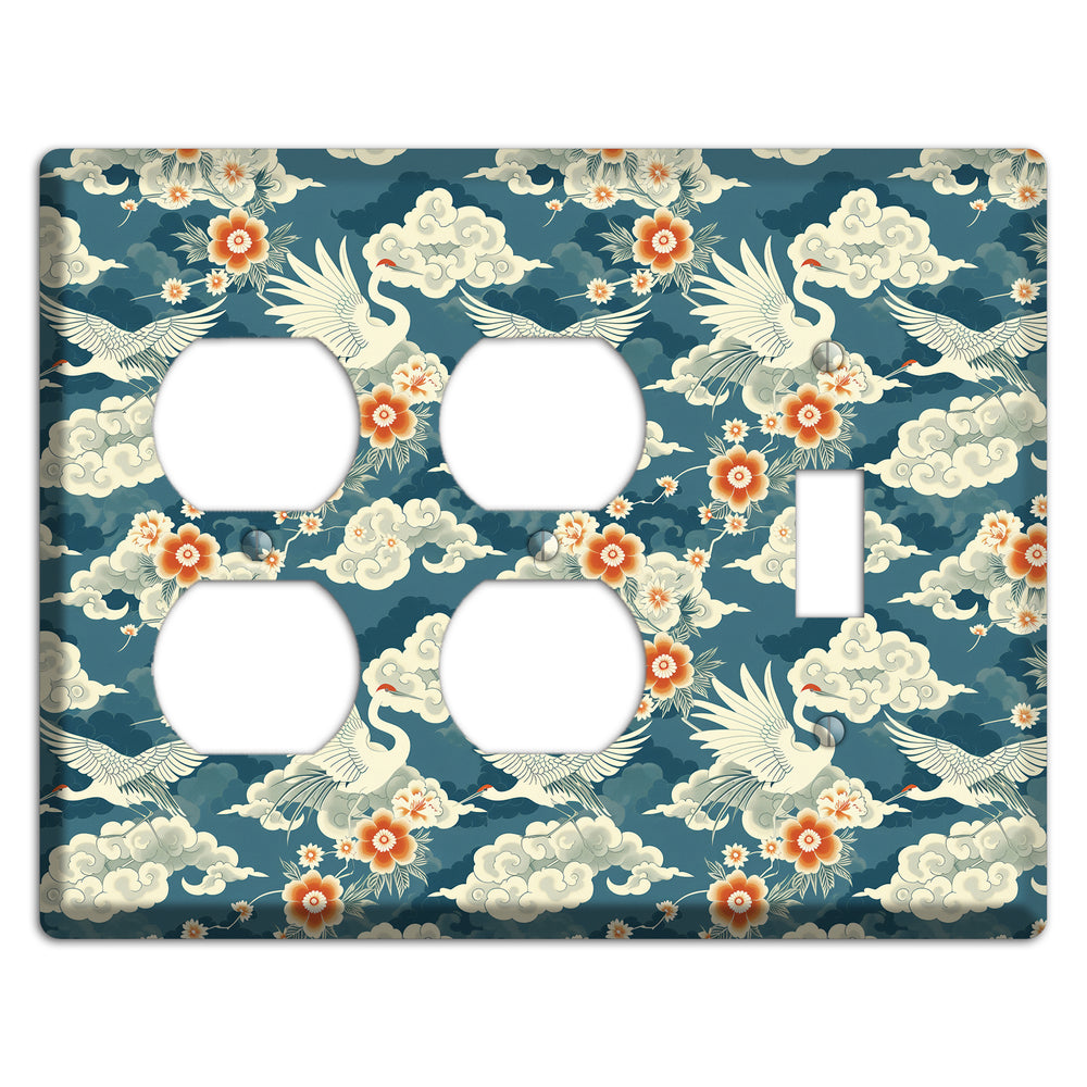 Teal Crane Ascendant 2 Duplex / Toggle Wallplate