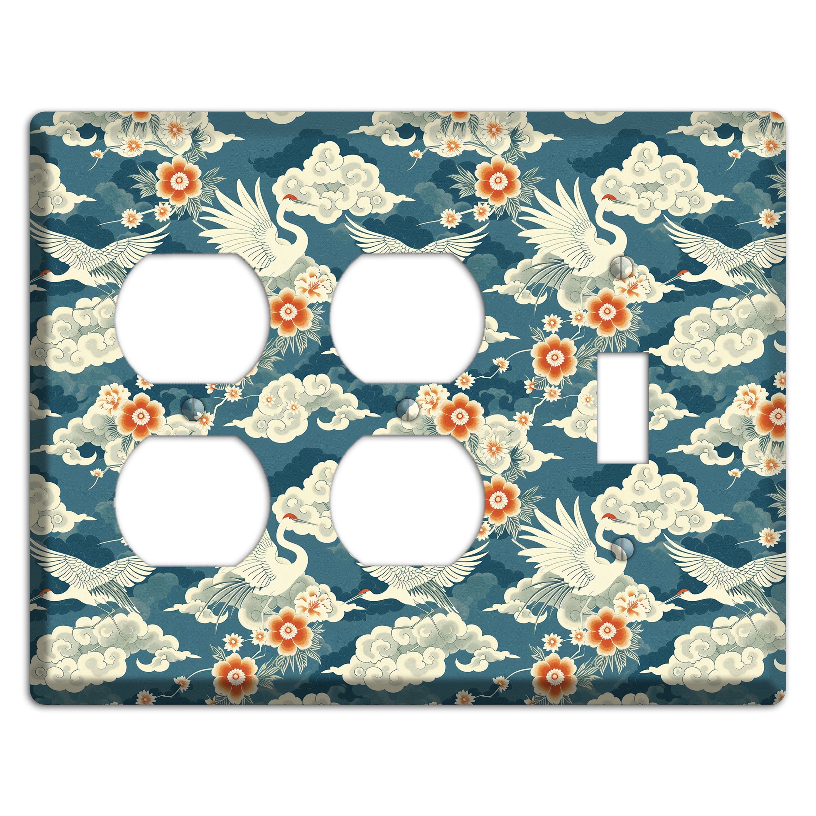 Teal Crane Ascendant 2 Duplex / Toggle Wallplate