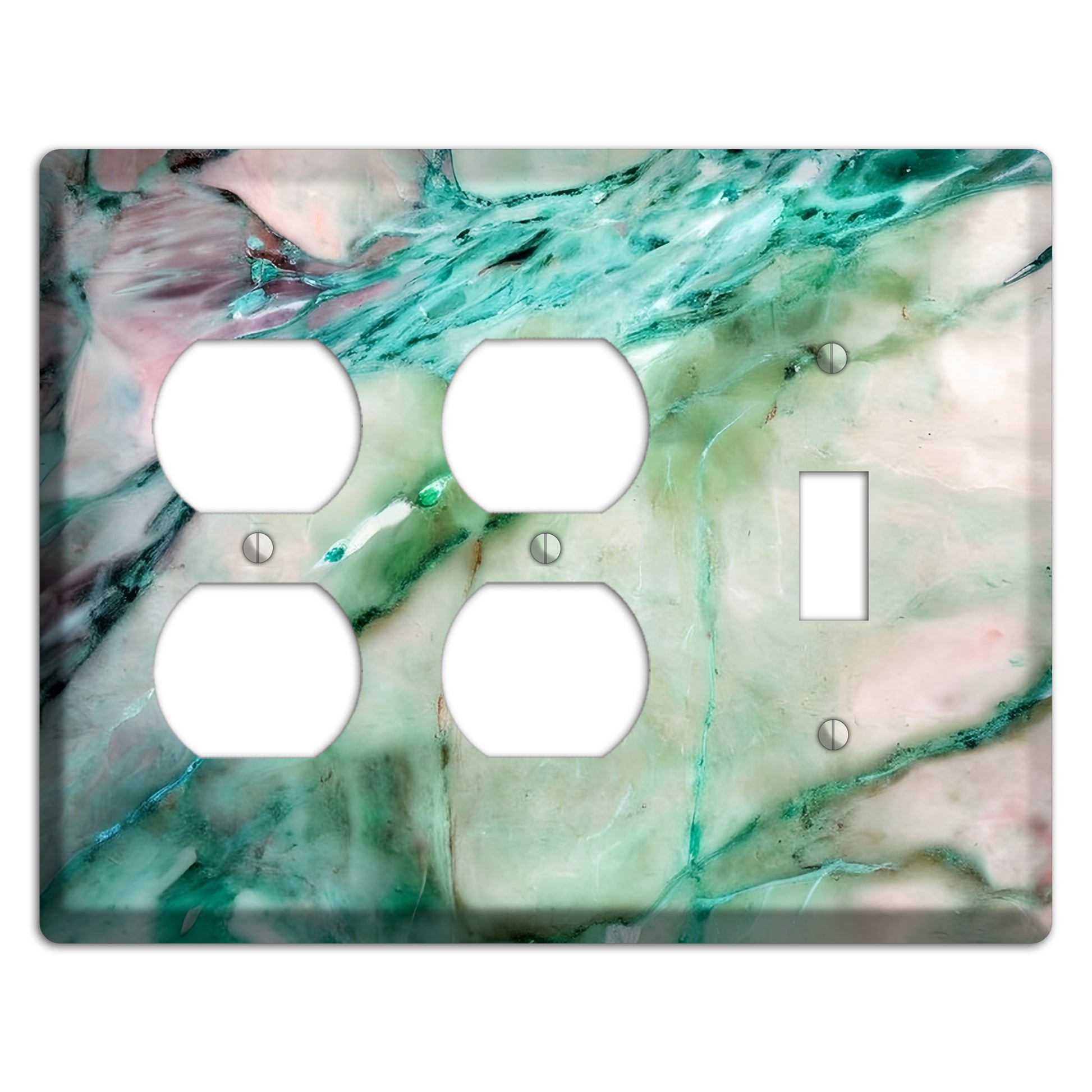 Monte Carlo Marble 2 Duplex / Toggle Wallplate