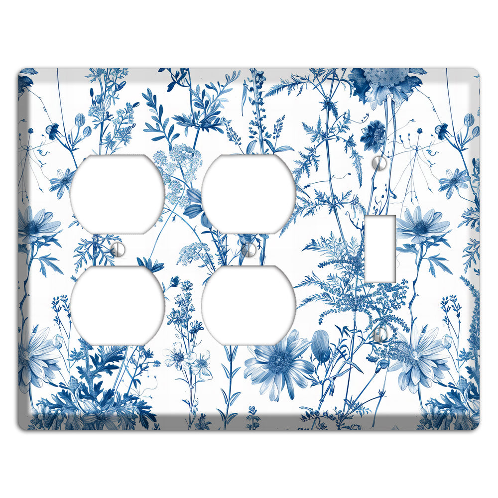 Meadow Pressed Blue 2 Duplex / Toggle Wallplate