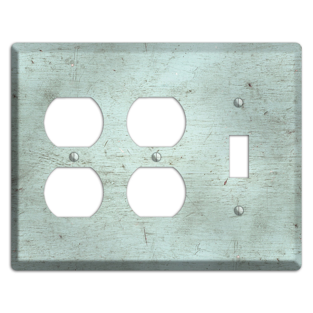 Weathered Teal Deck 2 Duplex / Toggle Wallplate