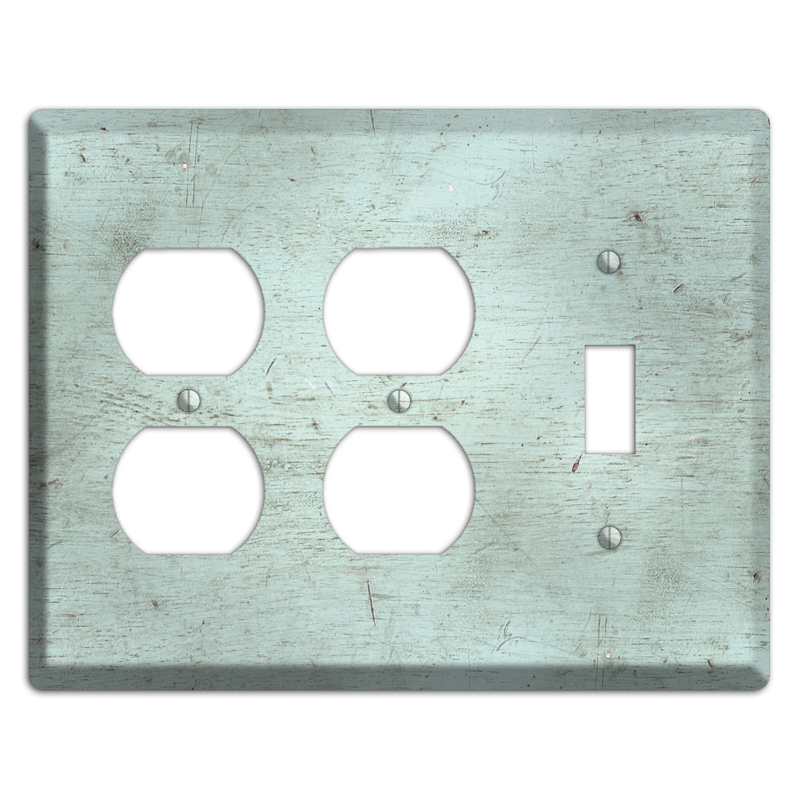 Weathered Teal Deck 2 Duplex / Toggle Wallplate