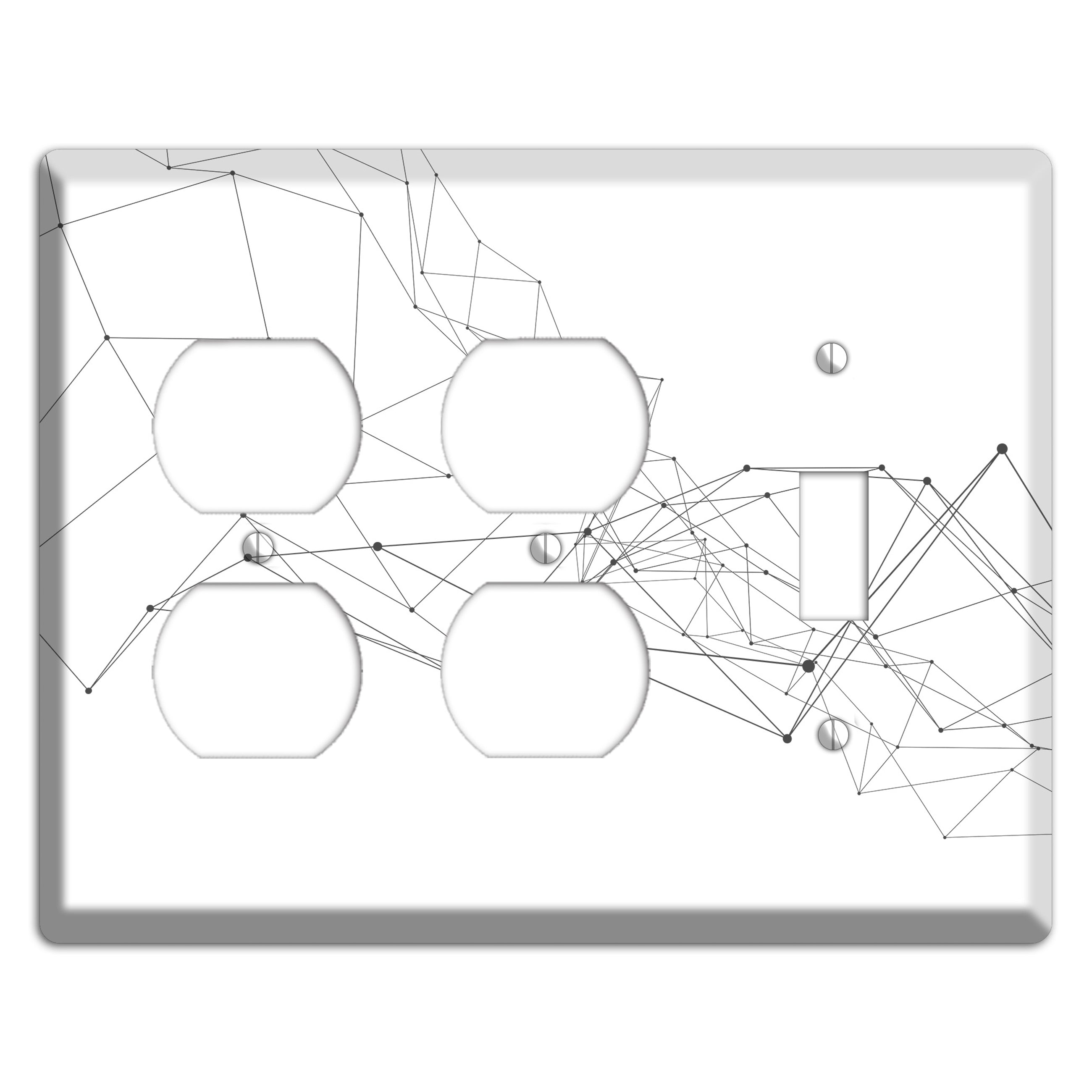 Gossamer Transit Map 2 Duplex / Toggle Wallplate